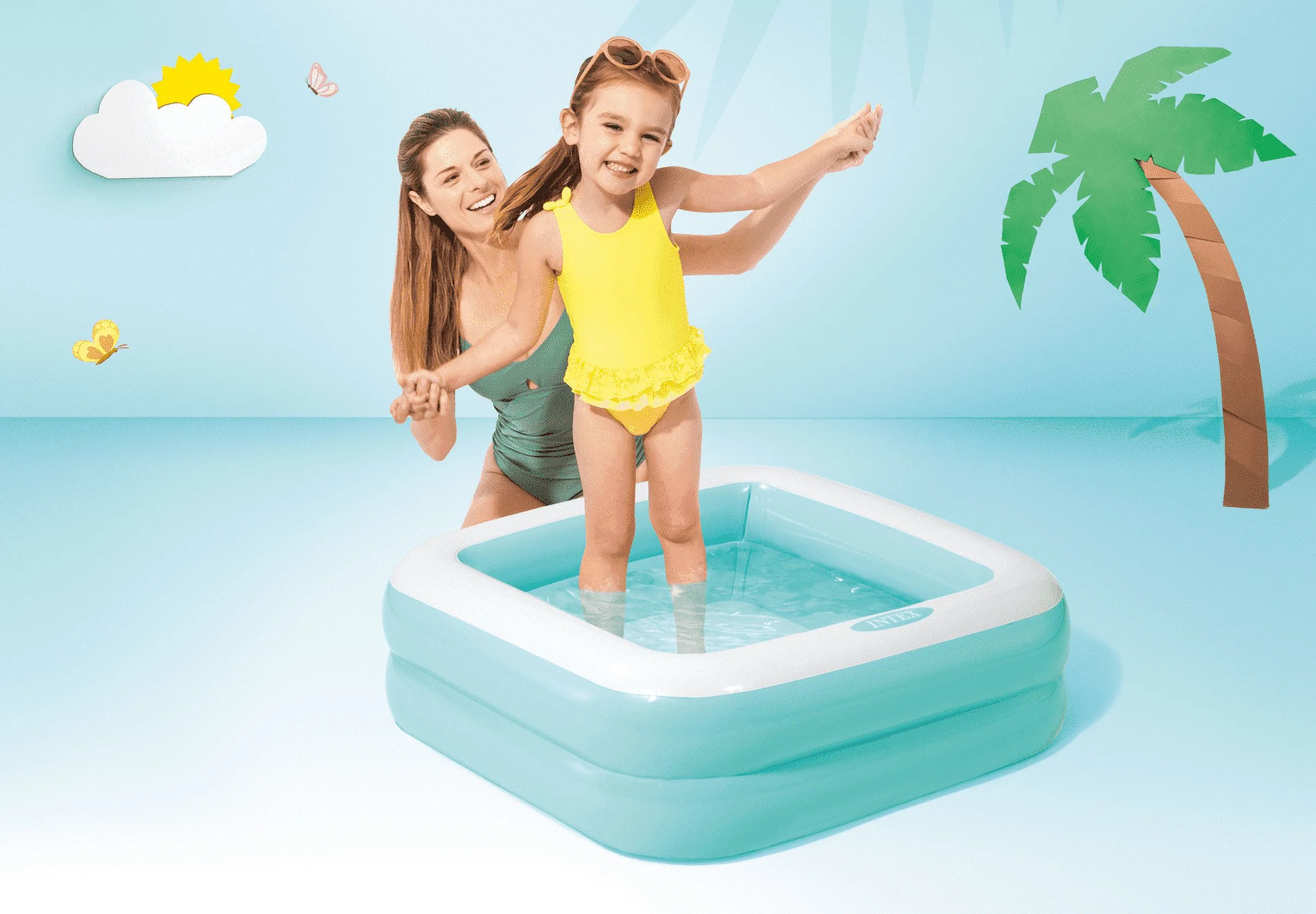 Intex Play Box Inflatable Kiddie Pool, 34