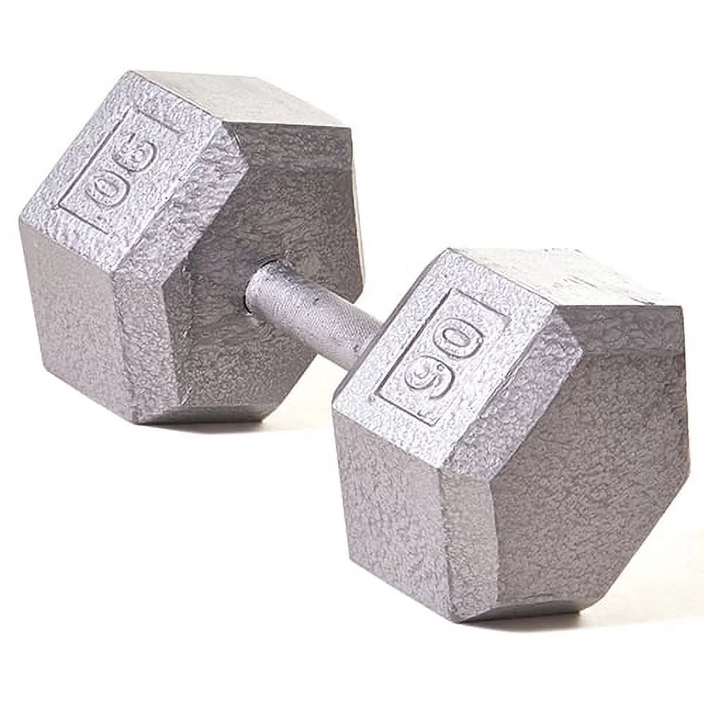 Champion Barbell?l Solid cast-iron Hex Dumbbell 3 -100lbs (SOLD INDIVIDUALLY) - Womvr