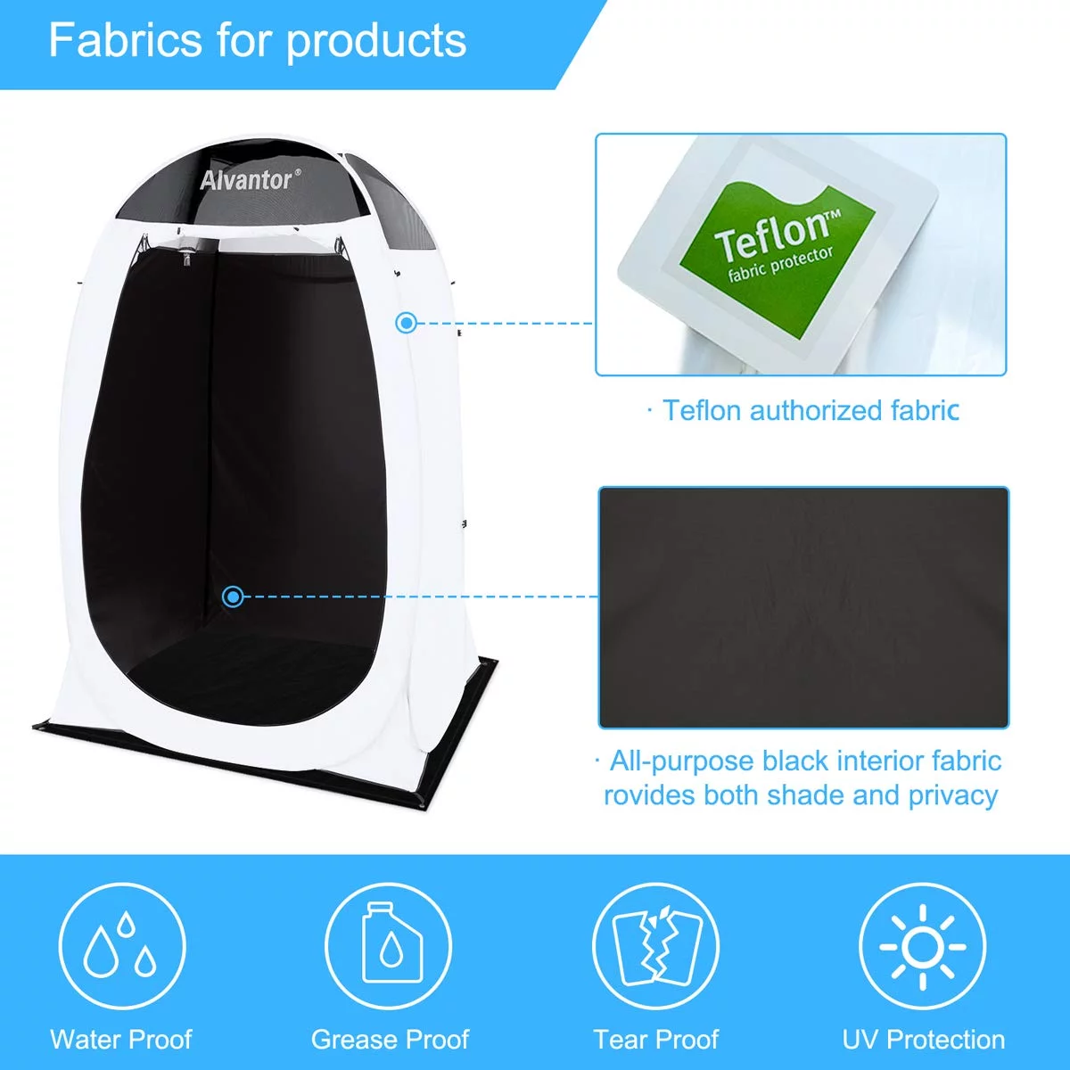 Beach Umbrella Tent Automatic Pop Up Sun Shelter UPF 50+ Cabana Camping Hiking Canopy by Alvantor - Womvr