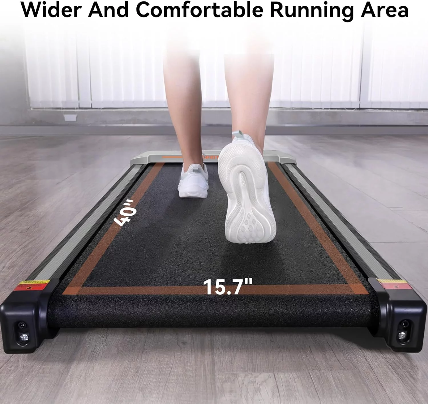 CoolHut 2.5Hp Walking Pad, Walking Area 2 in 1 Under Desk Treadmill,300lb Walking Treadmill with Remote Control and LED Display, Quiet, Compact & Small Treadmill for Home & Office, Black - Womvr