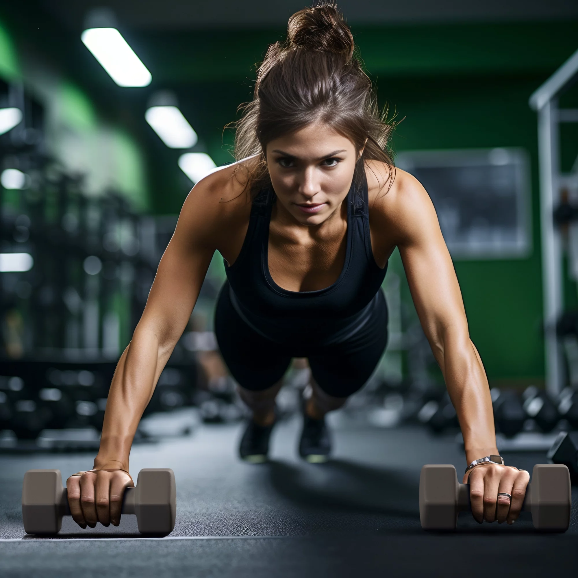 Antzz Dumbbells Set of 2 Exercise Fitness Dumbbell for Home Gym Free Weights Hand Hex Dumb Bells Black 25LB - Womvr