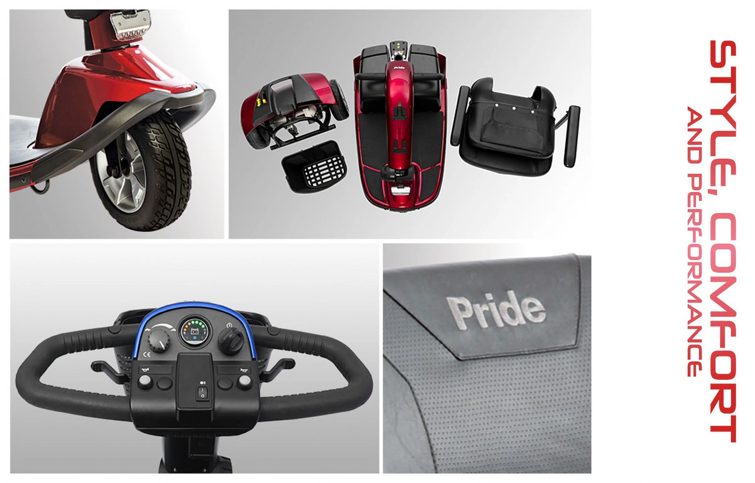 Pride Victory 10 3-Wheel Heavy Duty Mobility Scooter, 400 Lbs. Weight Capacity, With 5-Year Extended Warranty - Womvr