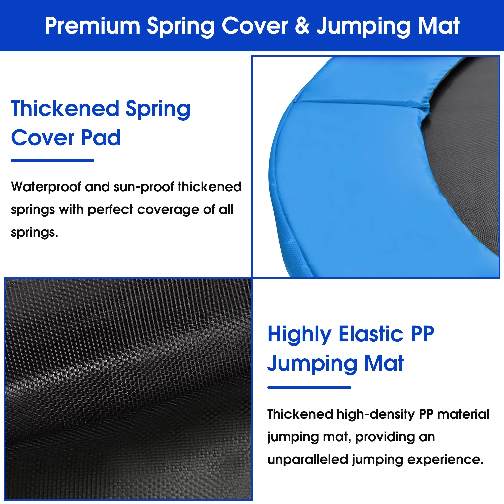 Kumix Trampoline with Enclosure, 1200LBS 12 14 15 16FT Trampoline for Kids Adults, Trampoline with Basketball Hoop, Lights, Sprinkler and Socks, Outdoor Heavy Duty Trampoline - Womvr