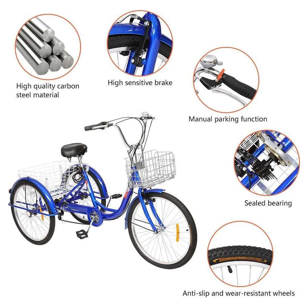 Zimtown Adult Tricycle 26