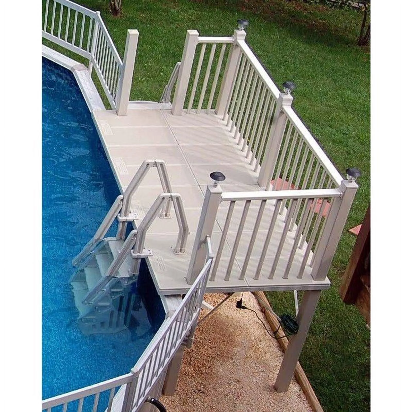 Vinyl Works  5 x 10 ft. Above Ground Swimming Pool Resin Side Deck Kit - Womvr