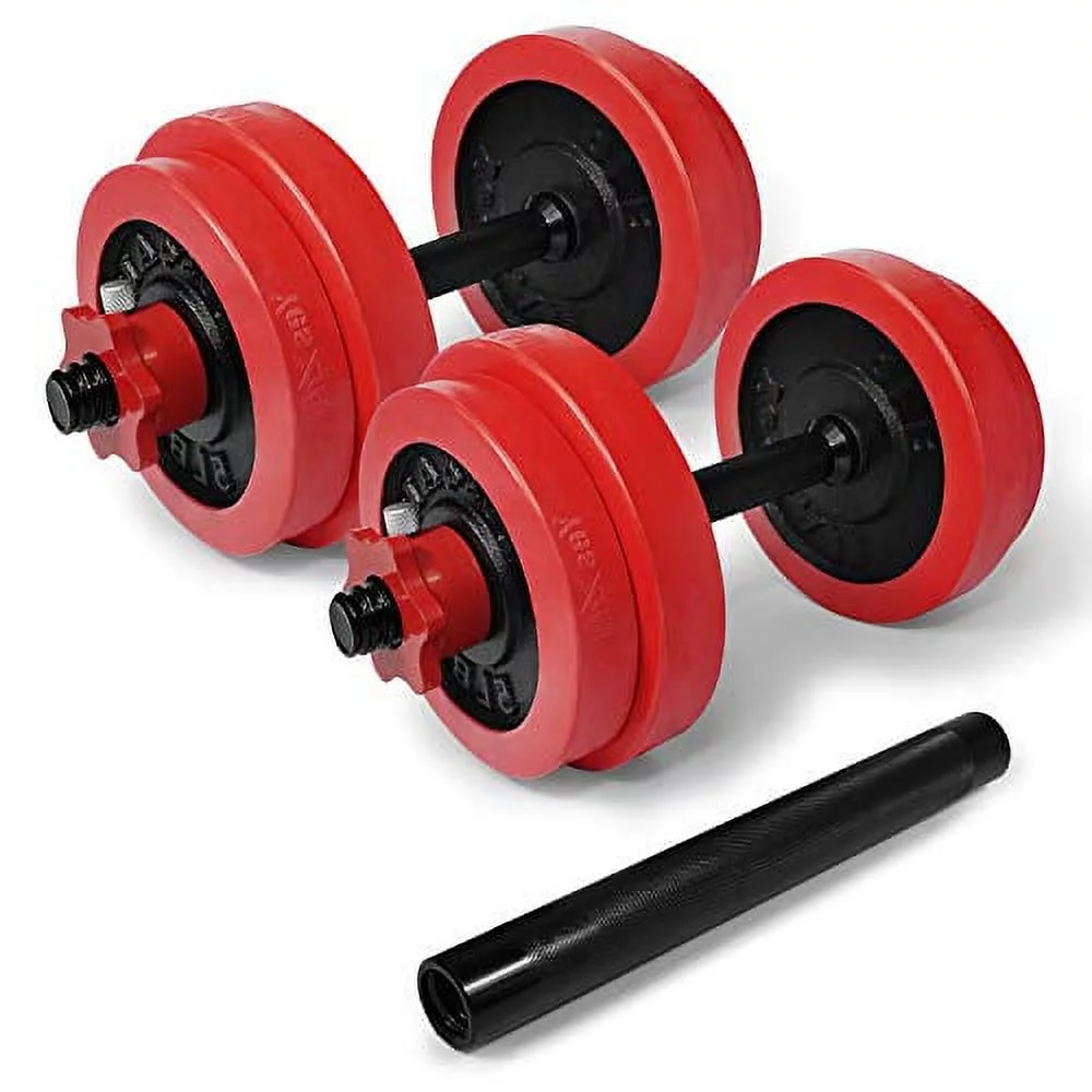 Yes4All 60 lbs Premium Adjustable Dumbbell Weights with Dumbbell Connector, Combo/Set - Womvr