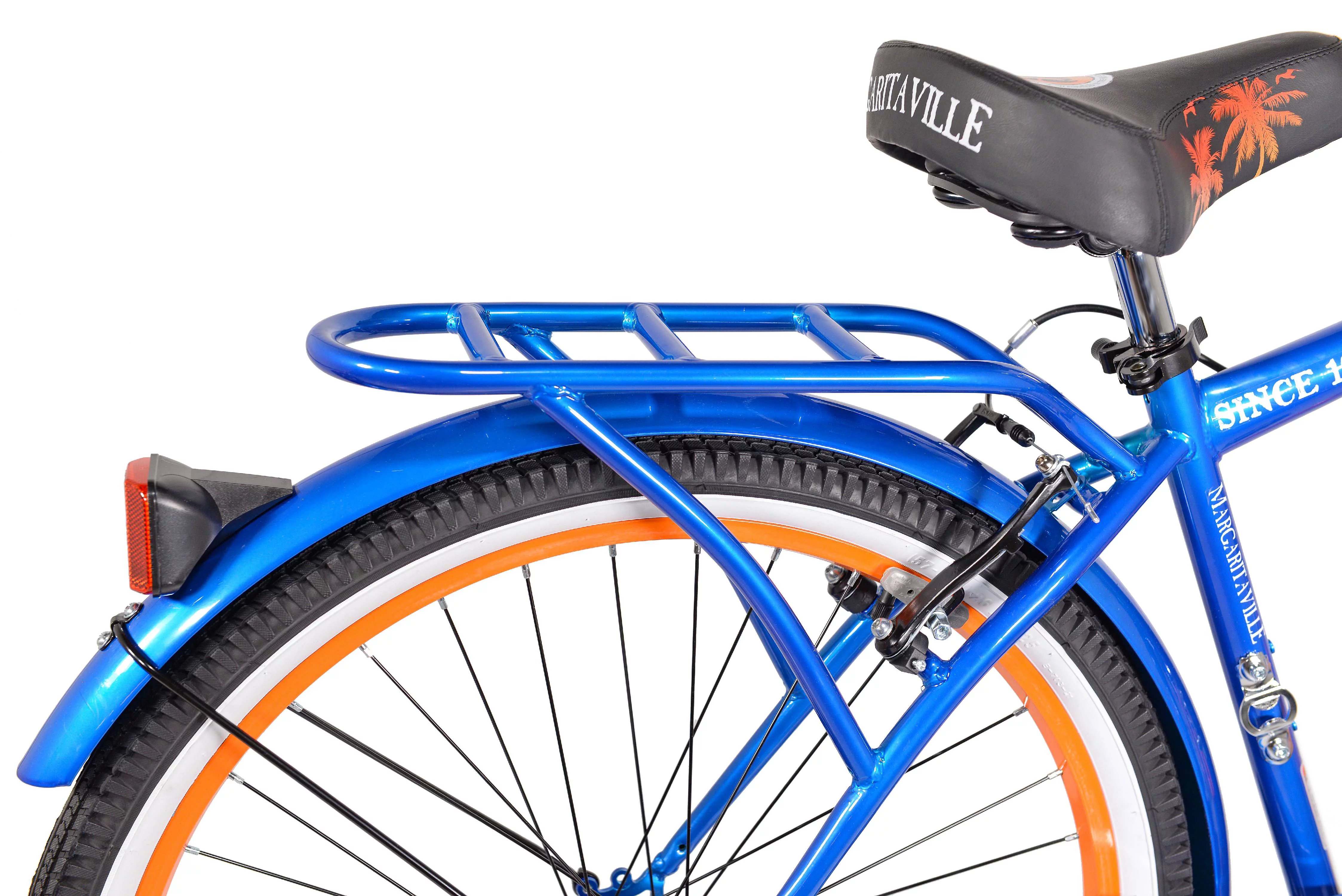 BCA 26 Inch Margaritaville Multi-Speed Cruiser Men's Bike, Blue - Womvr
