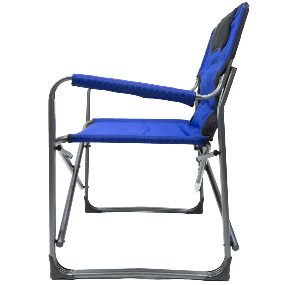 Ozark Trail Camping Director Chair XXL, Blue, Adult, 10lbs - Womvr