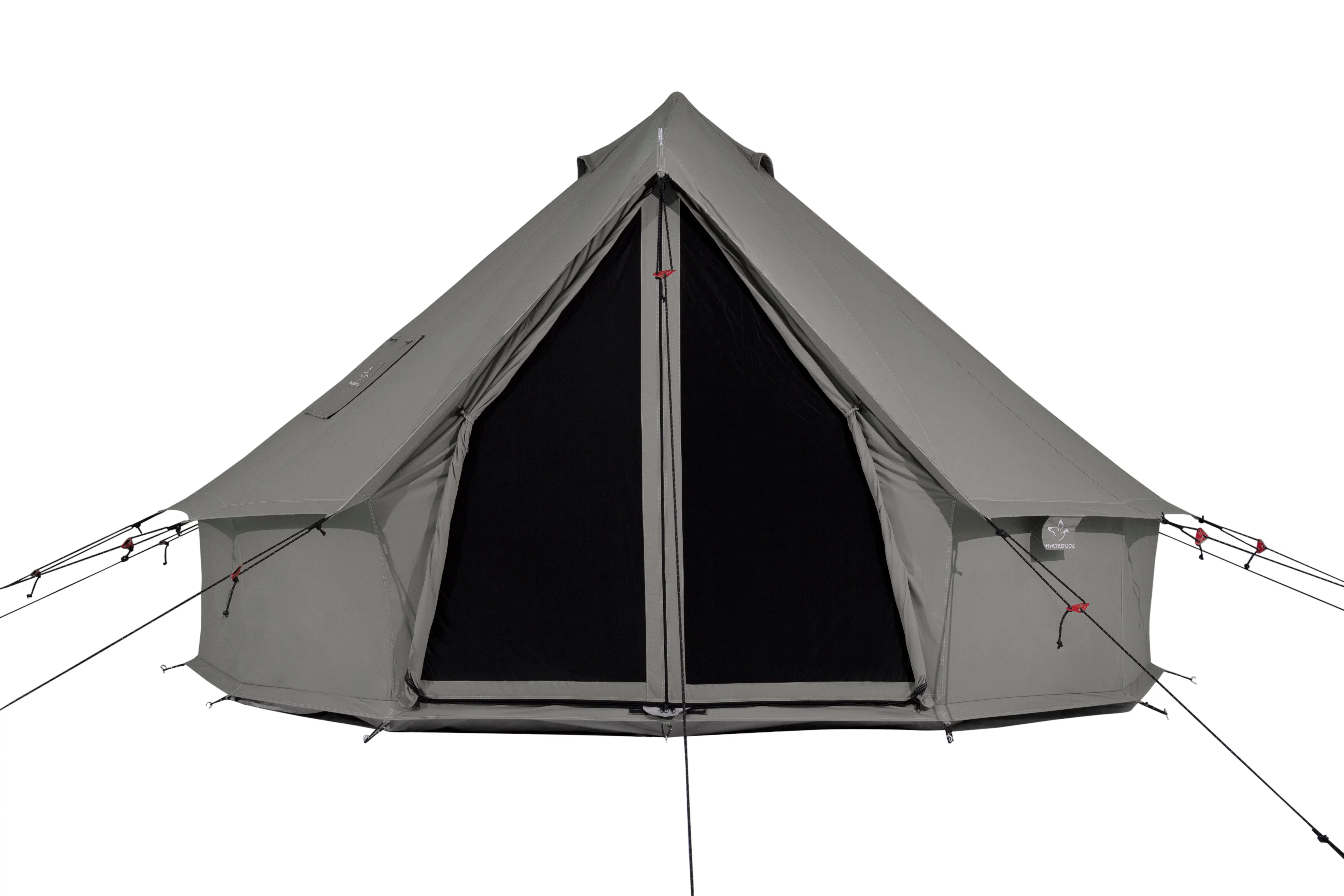 WHITEDUCK Regatta Canvas Bell Tent w/Stove Jack, Sandstone Beige, 13', Water Repellent 4-Season Camp - Womvr
