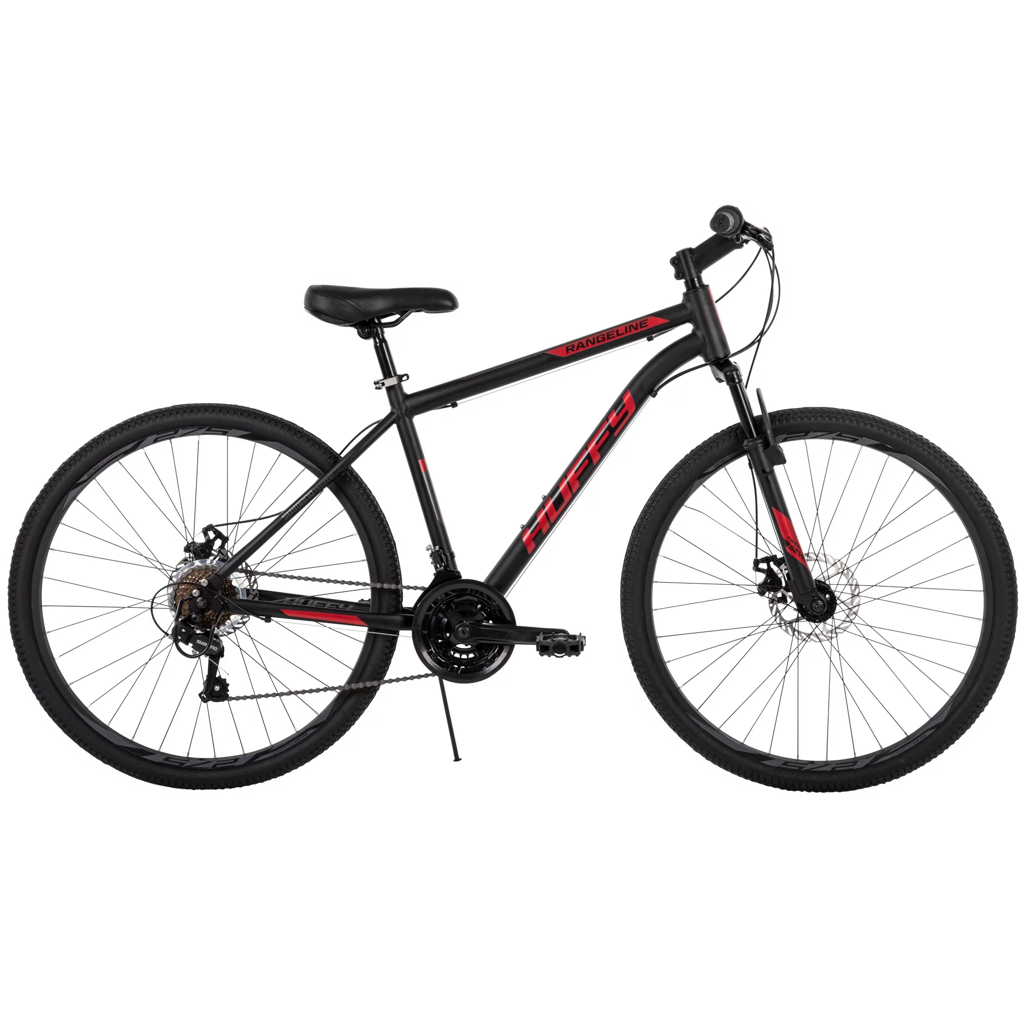 Huffy 27.5 in. Rangeline Men's Mountain Bikes, Black and Red - Womvr