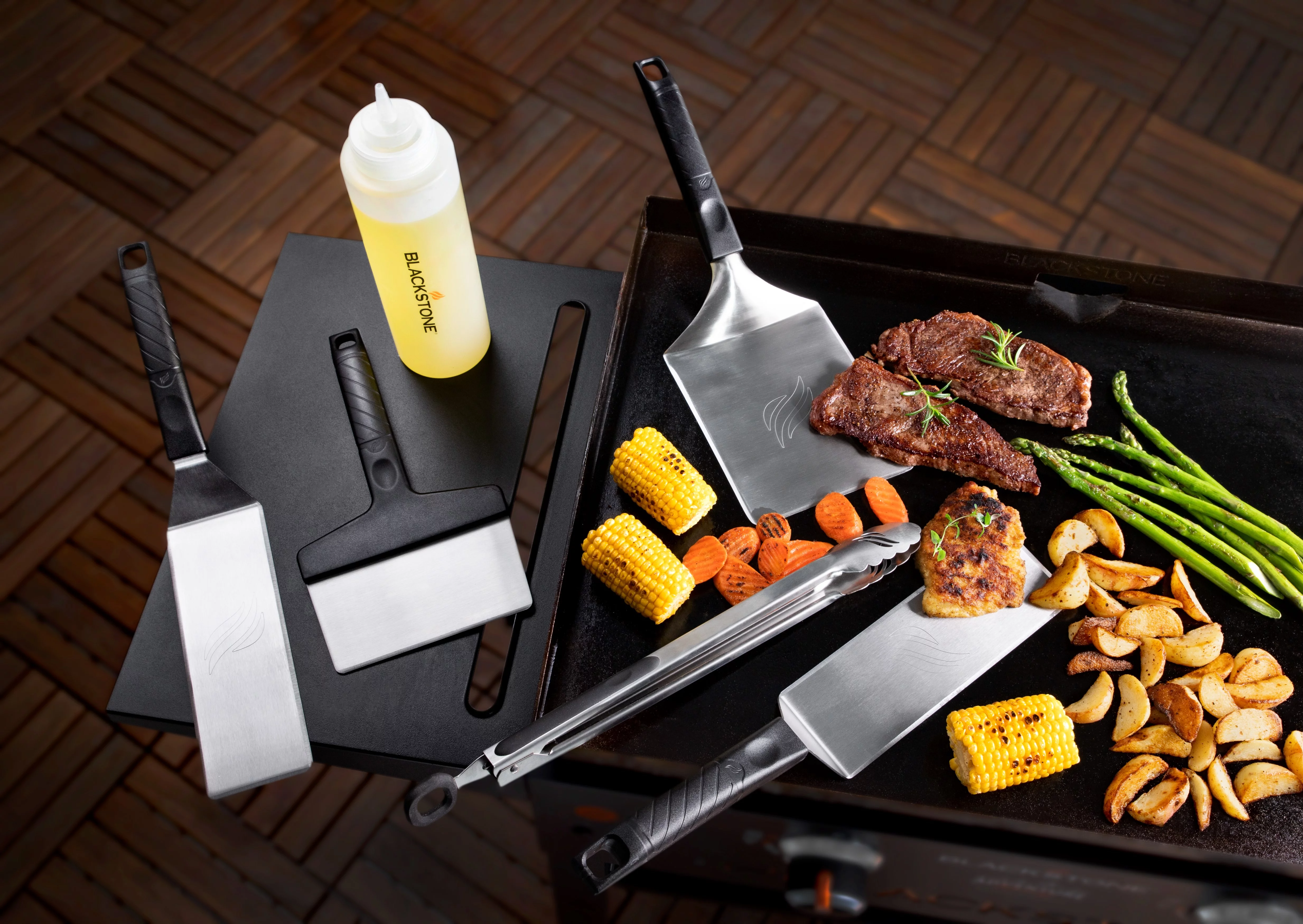 Blackstone Deluxe Stainless Steel 6-Piece Spatula Griddle Set - Womvr