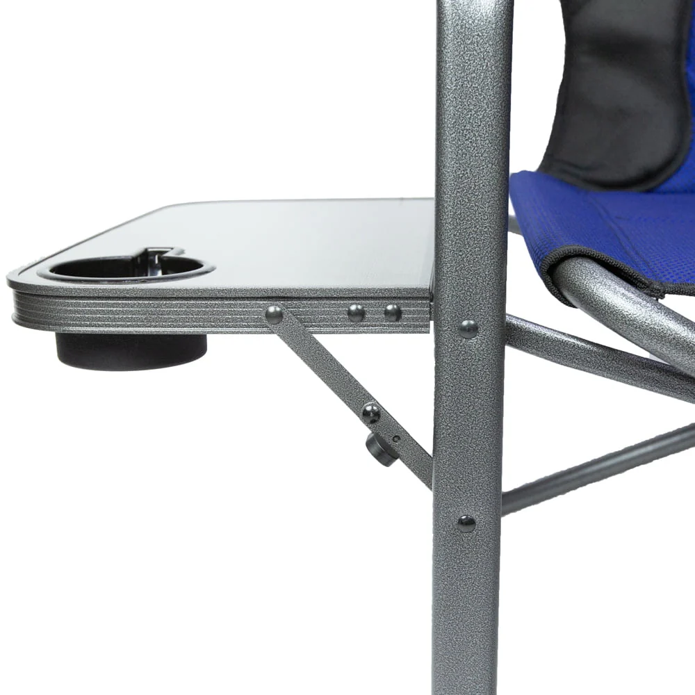 Ozark Trail Camping Director Chair XXL, Blue, Adult, 10lbs - Womvr