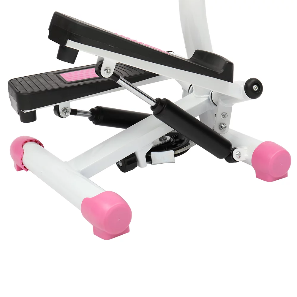 UBesGoo Mini Aerobic Stepper, Stair Climber Twist Fitness Machine with handle, Pink - Womvr