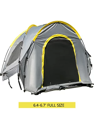 VEVOR Truck Tent 6.4-6.7'Truck Bed Tent,Full Size Pickup Tent,Waterproof Truck Camper,2-Person Sleeping Capacity,2 Mesh Windows, Easy To Setup Truck Tents For Camping,Hiking,Fishing,Grey Color - Womvr