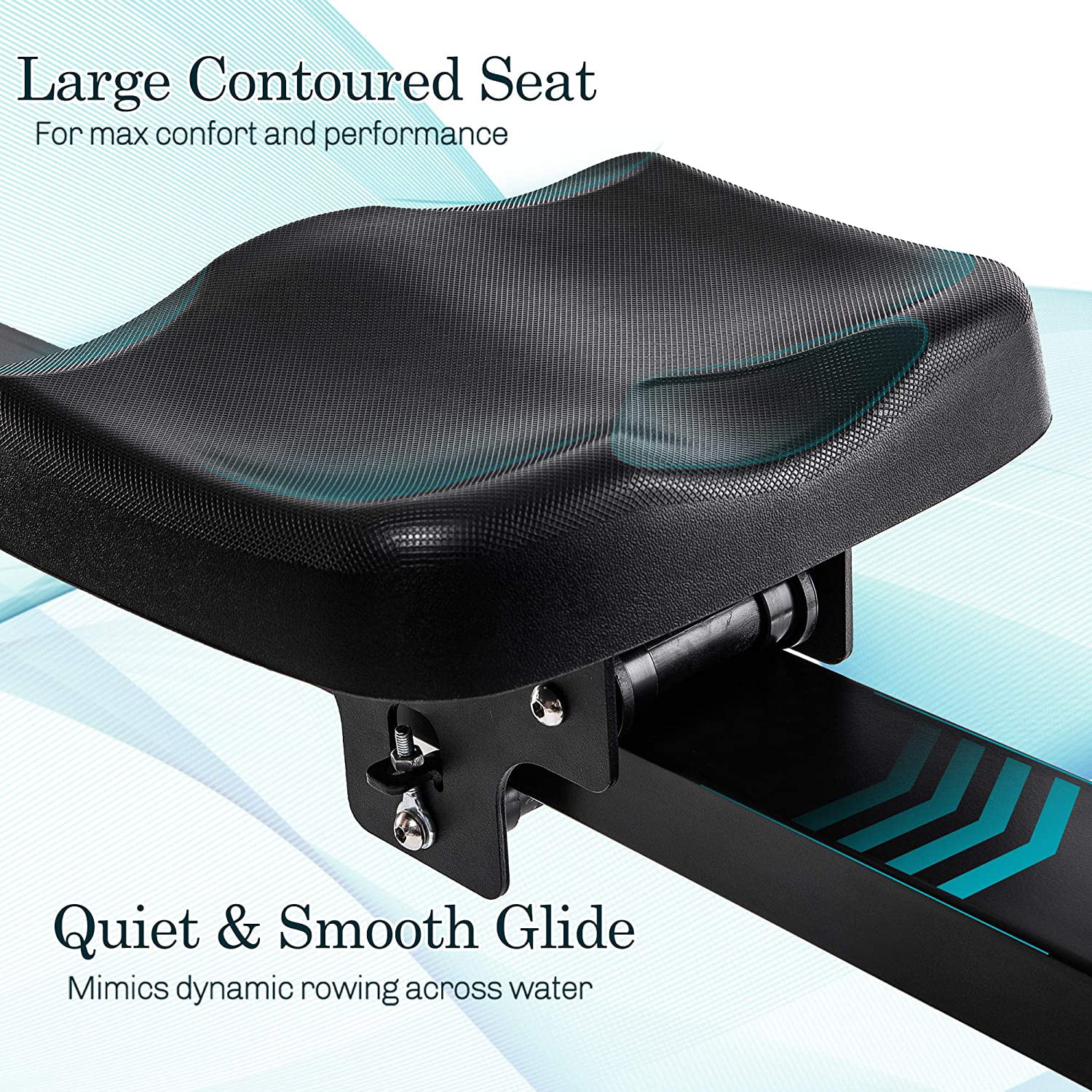 Fitness Rowing Machine Rower Ergometer, with 12 Levels of Adjustable Resistance, Digital Monitor - Womvr