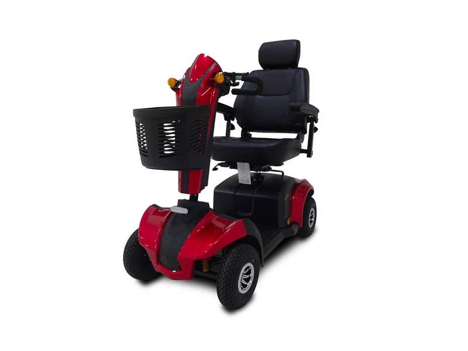 EV Rider CityRider 4 Wheel Electric Portable Travel Scooter, Red - Womvr