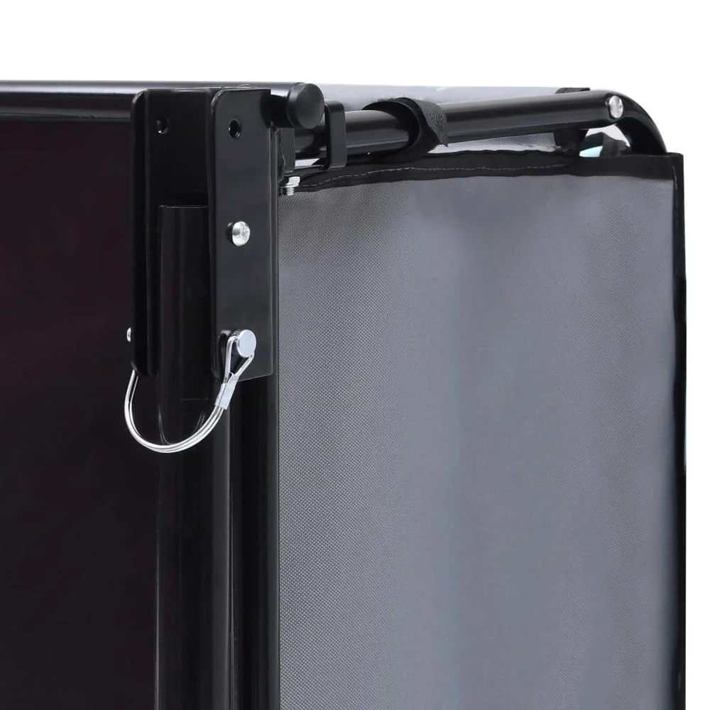 vidaXL Bike Cargo Trailer Black and Blue 143.3 lb 2589 - Womvr