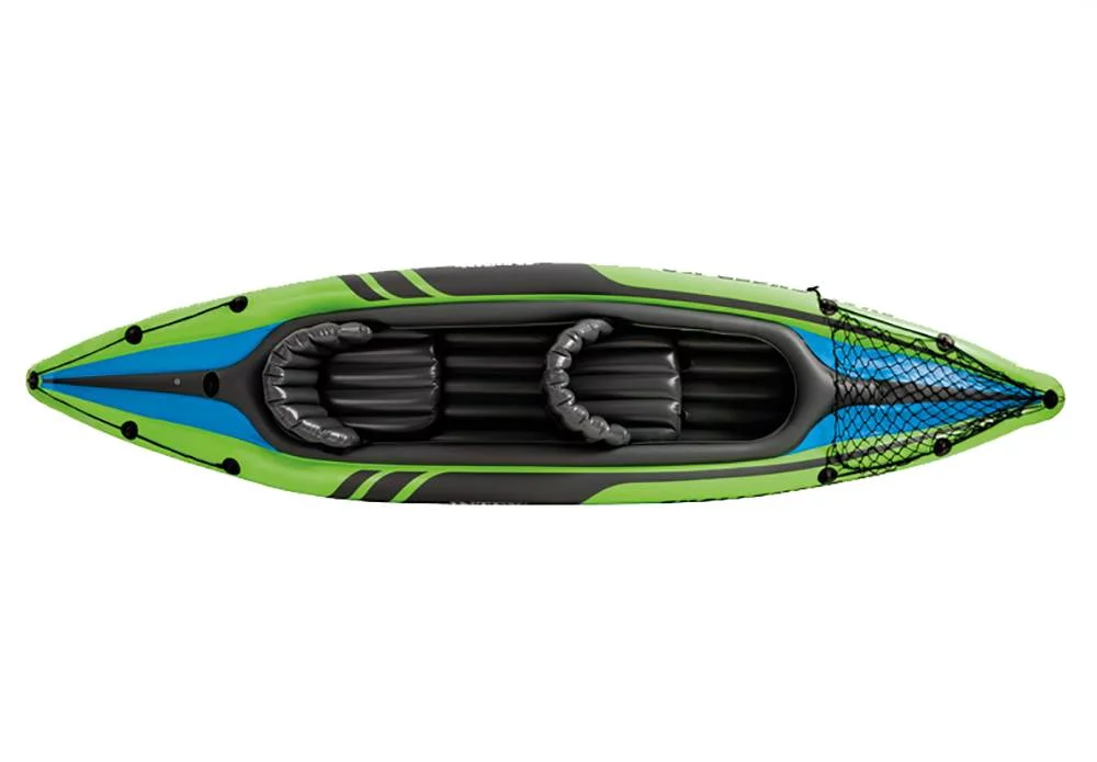 Intex Challenger K2 2-Person Inflatable Sporty Kayak + Oars And Pump (2 Pack) - Womvr