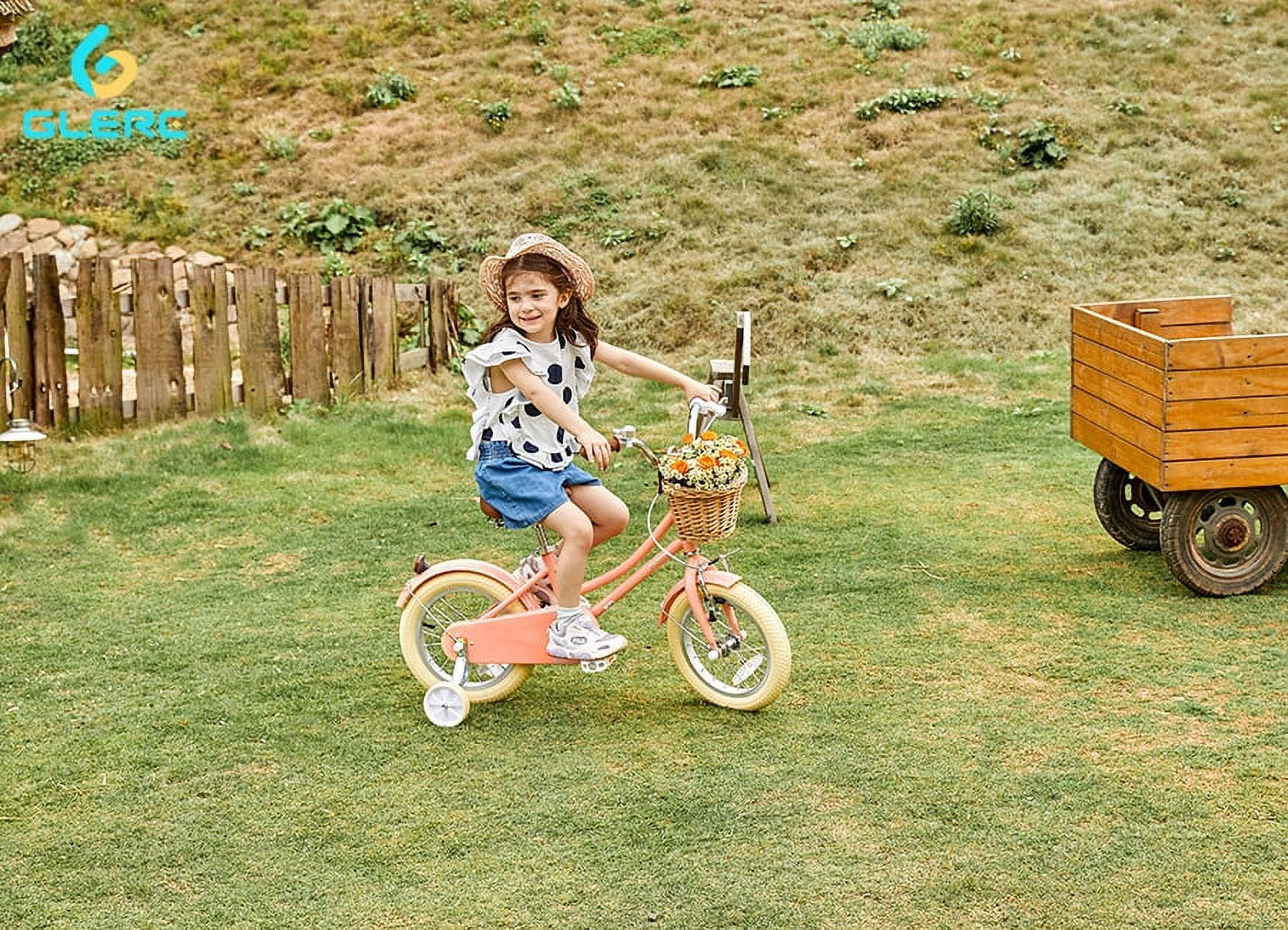 Glerc Little Molly 14 inch Kids Girls Bike for 3-5 Years Old Little Child,Yellow - Womvr