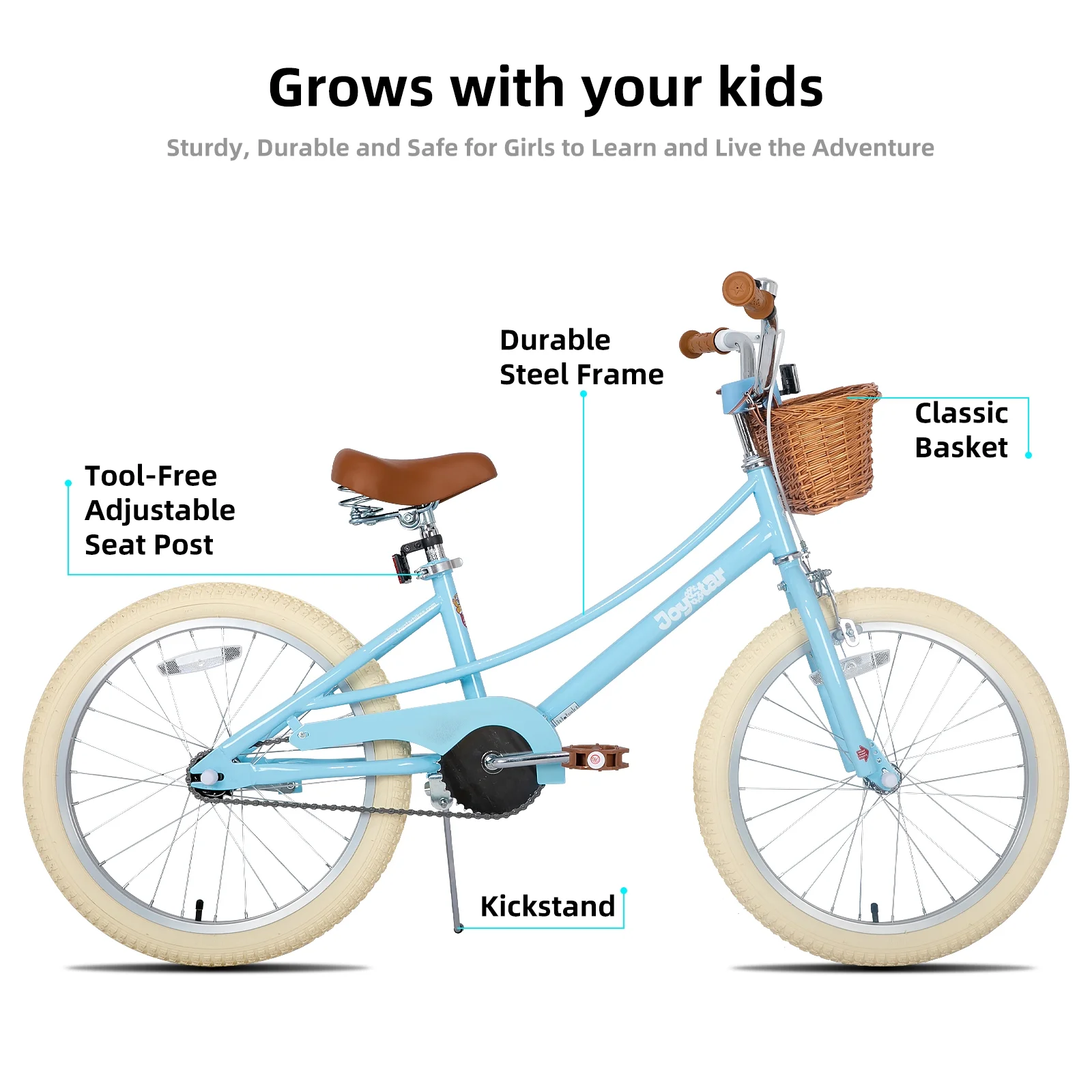 JOYSTAR Girls Bike for 2-12 Years Old Toddlers and Kids, 12
