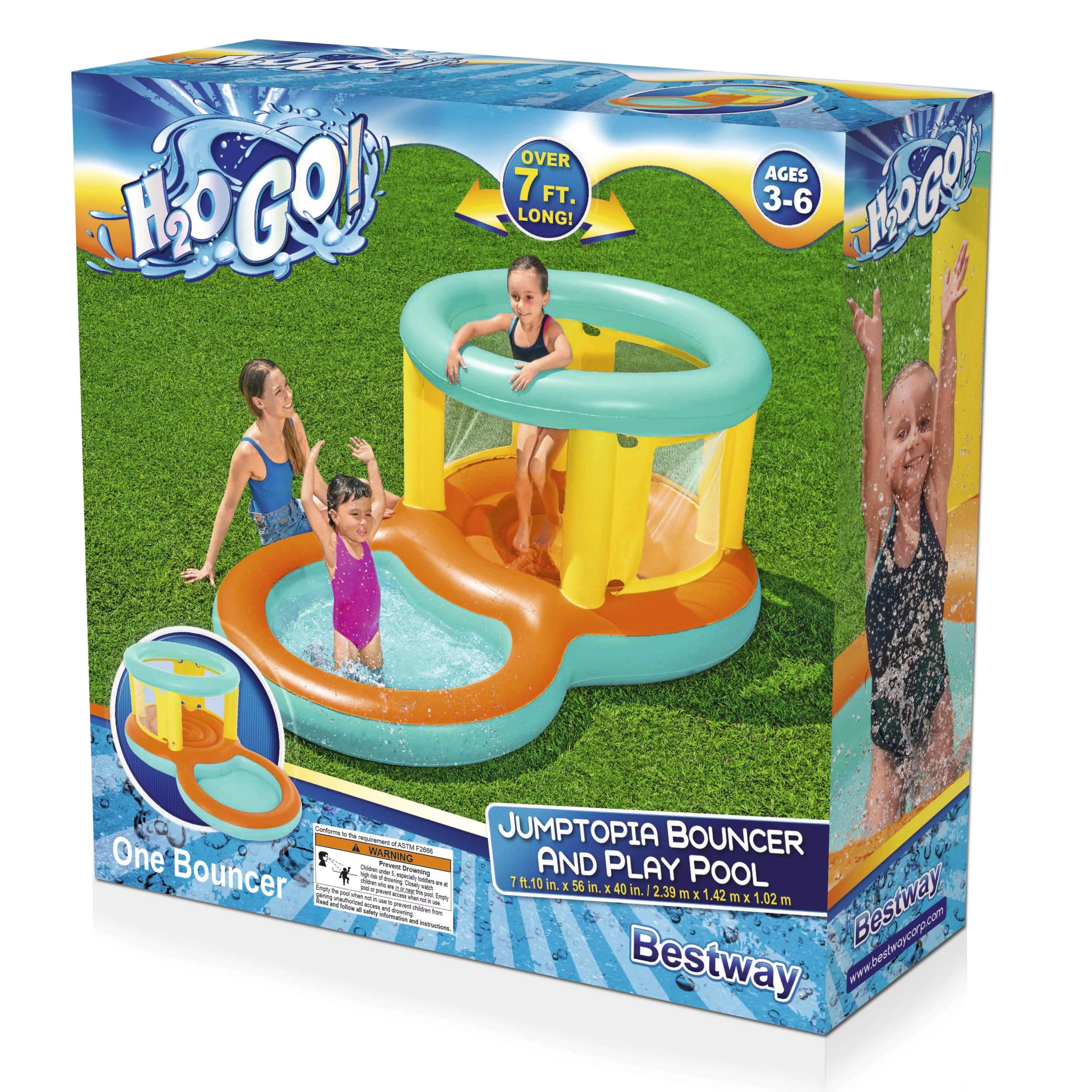 Bestway - H2OGO! Jumptopia Bouncer and Play Pool - Womvr