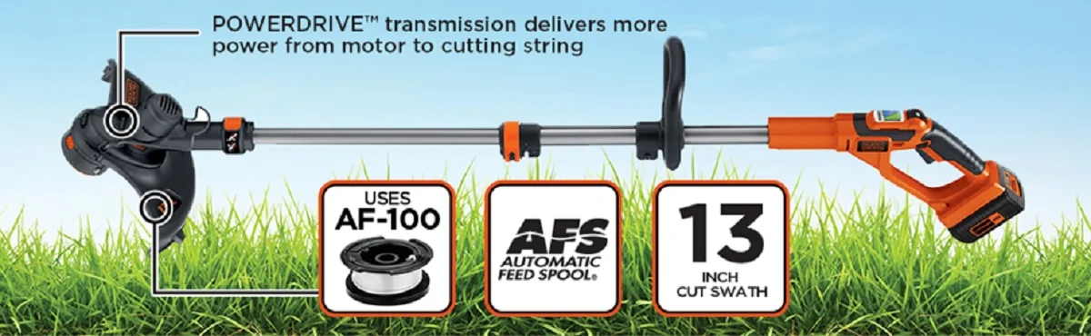 BLACK+DECKER LST136 40V MAX* Lithium High Performance String Trimmer with Power Command - Womvr