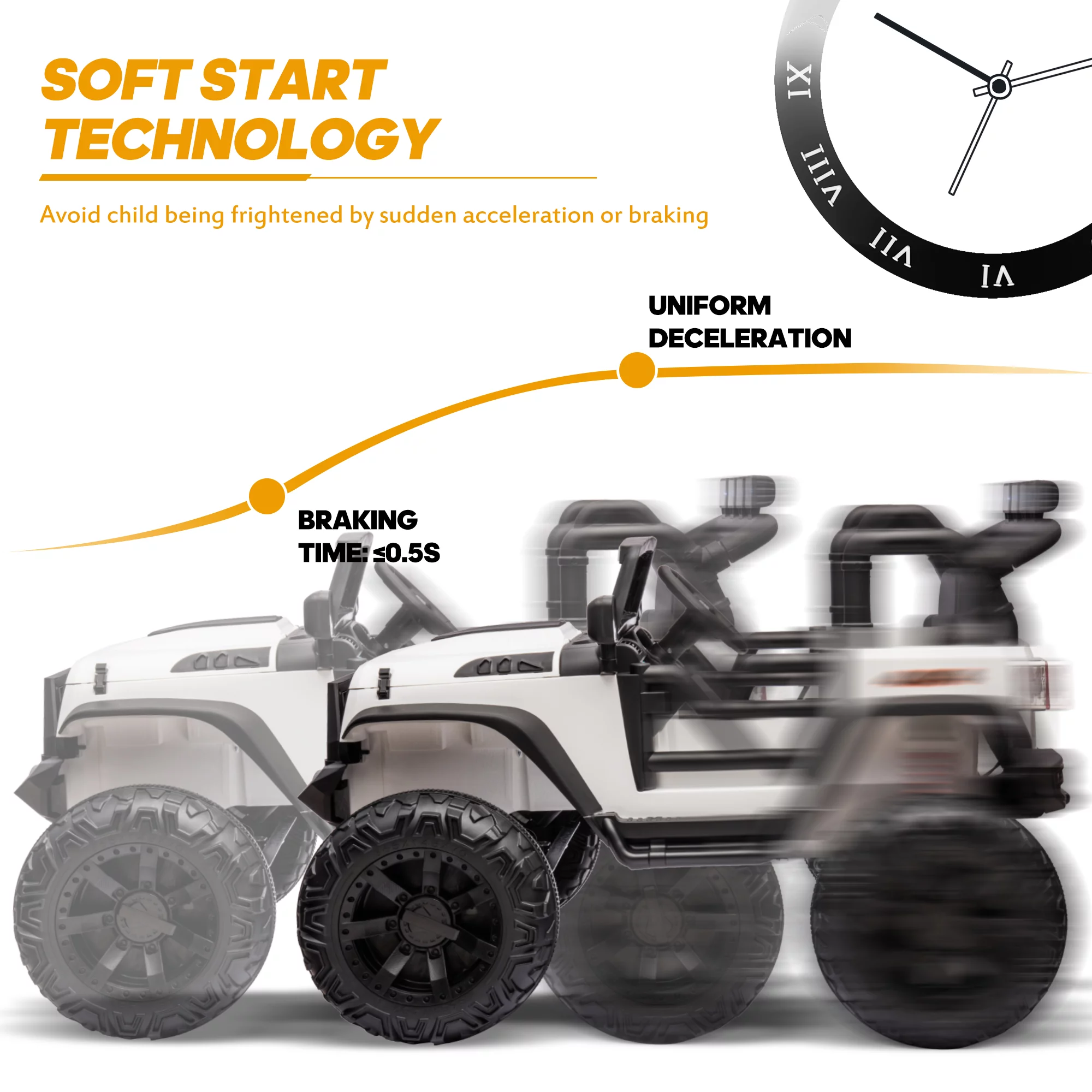 Outfunny 24V Kids Ride on Truck, 2-Seater Powered Ride on Toy Car with Remote - Womvr