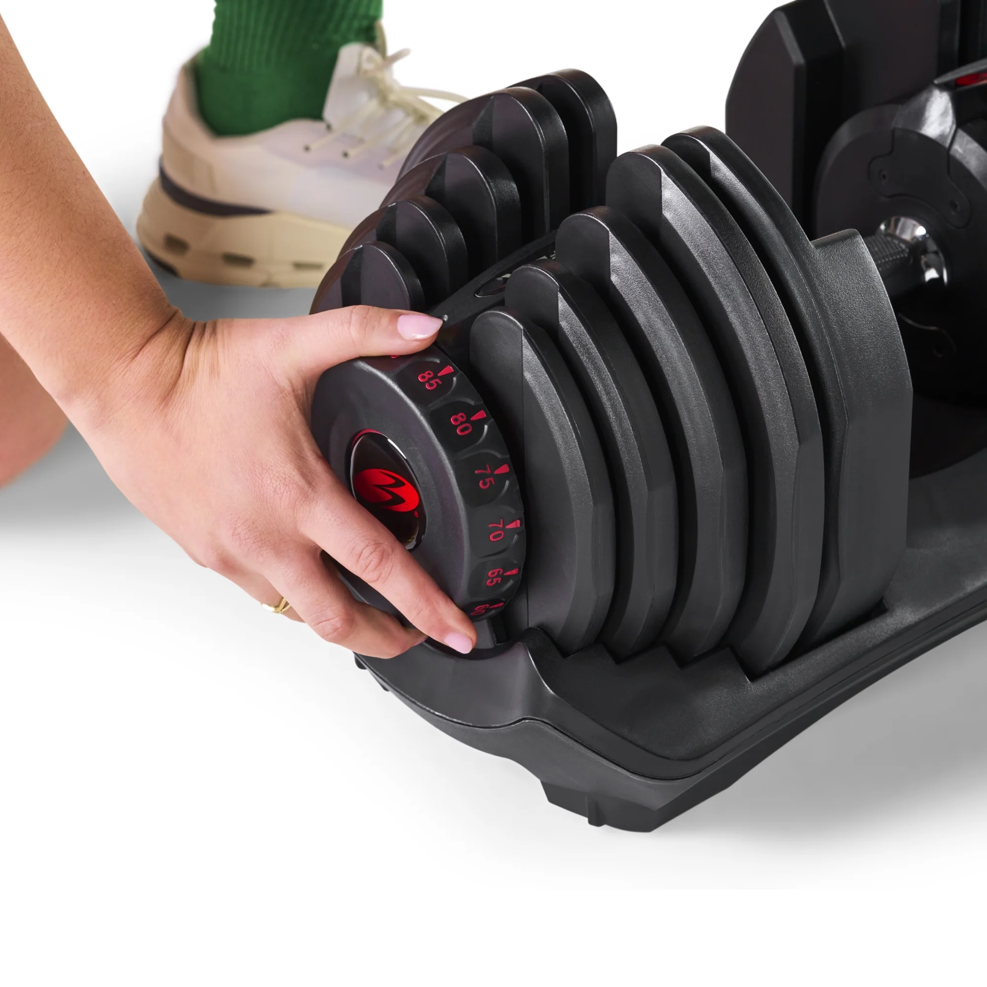 BowFlex SelectTech 1090 Adjustable Dumbbell (Single), Free 2-month JRNY Membership - Womvr