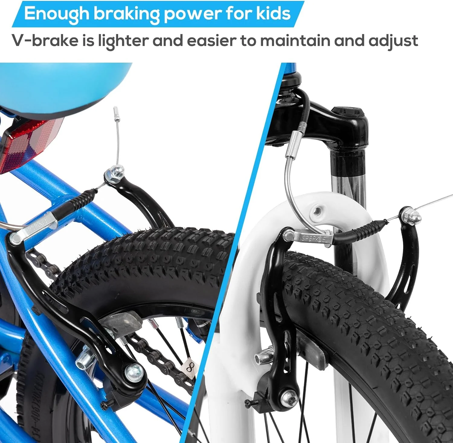 Hiland 24 inch Mountain Bike Shimano 7 Speeds for Teenager with Suspension Fork, Mint Pink - Womvr