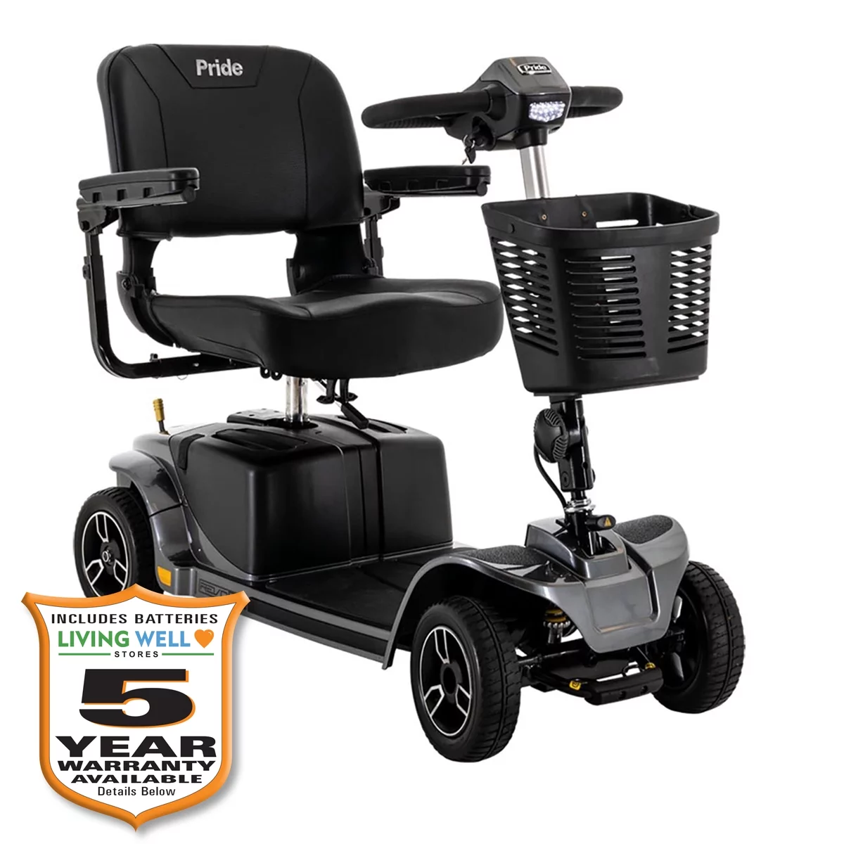 Pride Mobility Revo 2.0 4-Wheel Scooter - Blue with Ext Warranty - Womvr