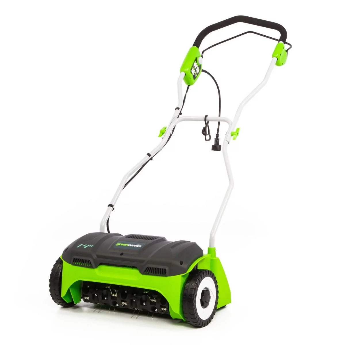 Greenworks 14 in. 10 Amp Corded Electric Dethatcher, DT14B00 - Womvr