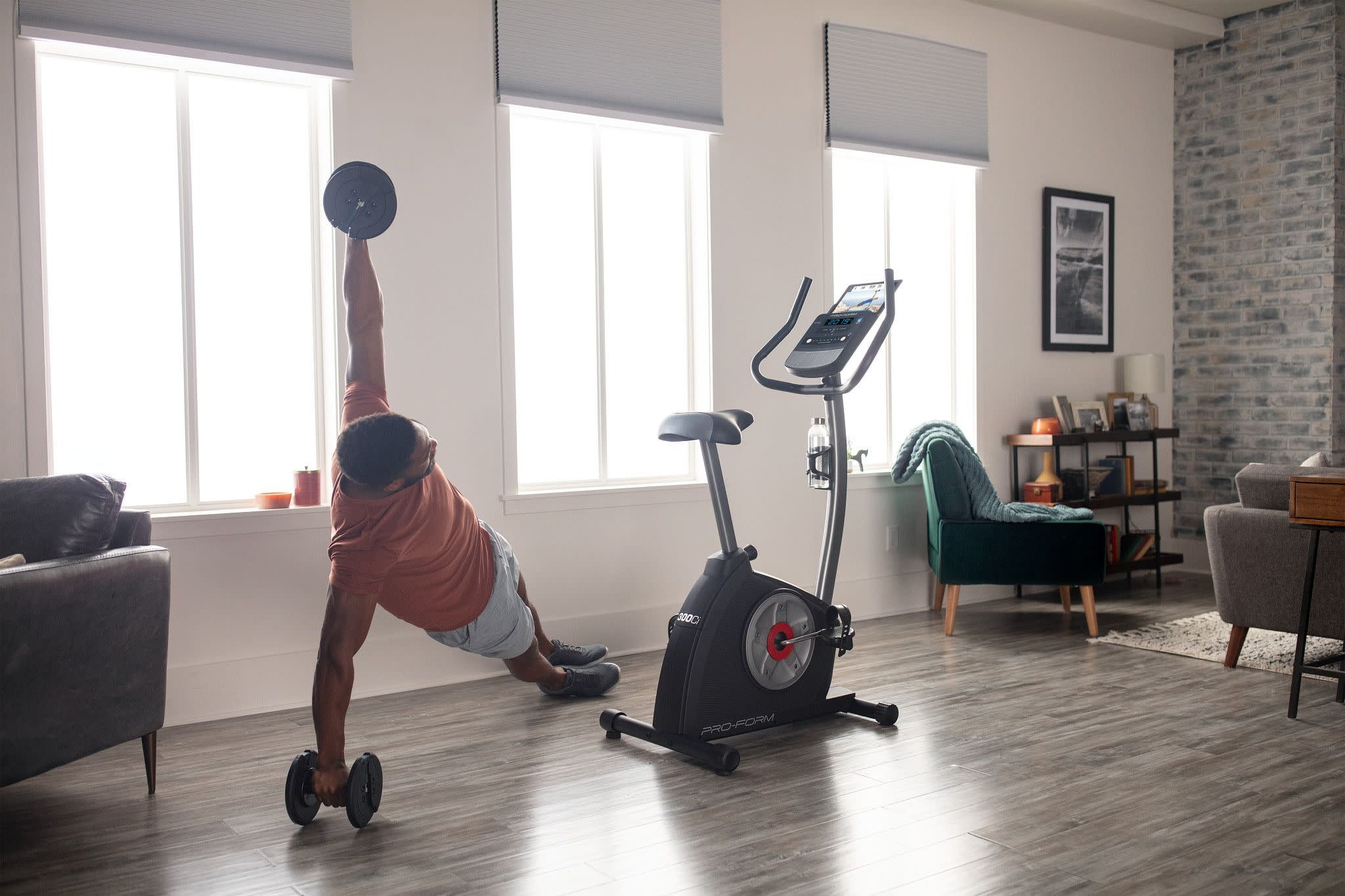 ProForm Cycle Trainer 300 Ci Upright Stationary Exercise Bike, Compatible with iFIT Personal Training - Womvr