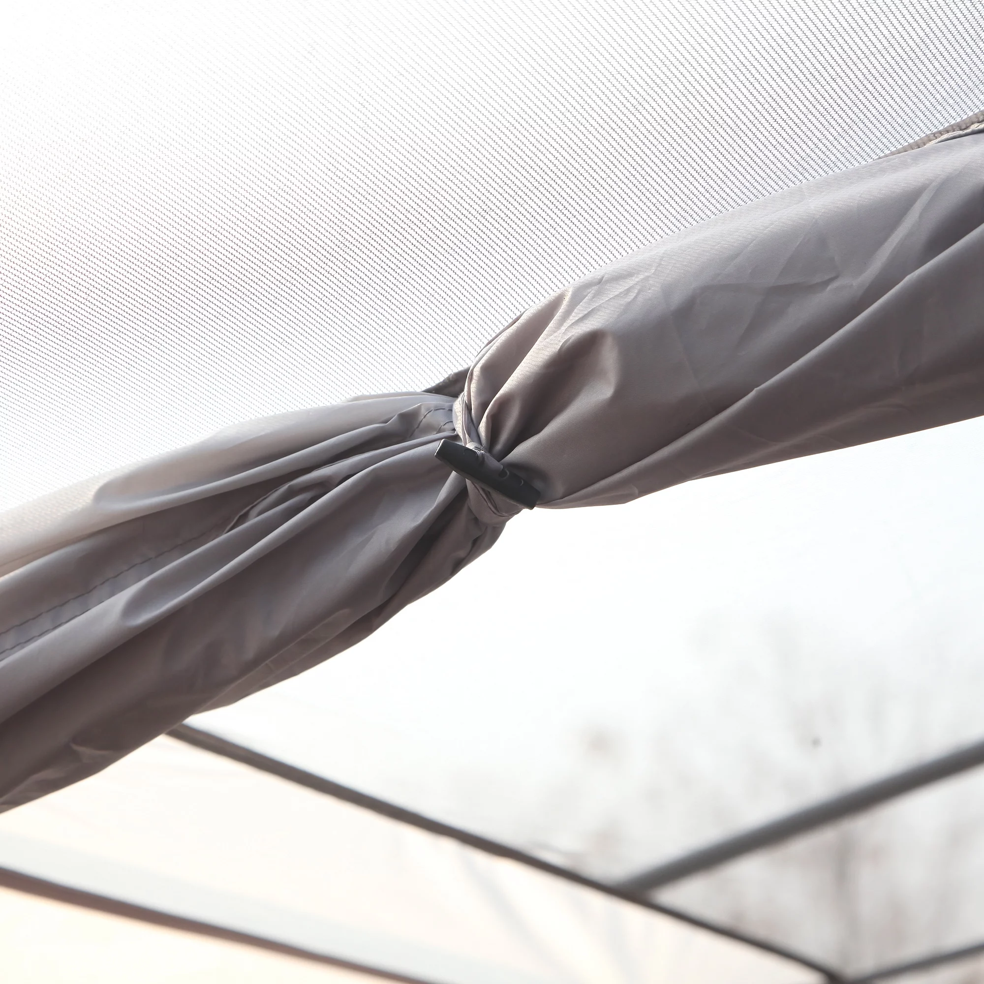 Outsunny Large Camping Tent 10-Person with Rain Cover, Family Tent, Blue - Womvr