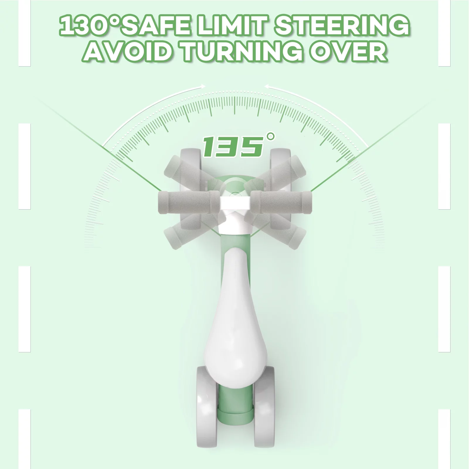 Sejoy Baby Balance Bike Children Walker for 1-3 Years Old Boys Girls 12-36 Months Kids Toddler First Bike 4 Wheels Riding Toys,First Birthday Gifts - Womvr