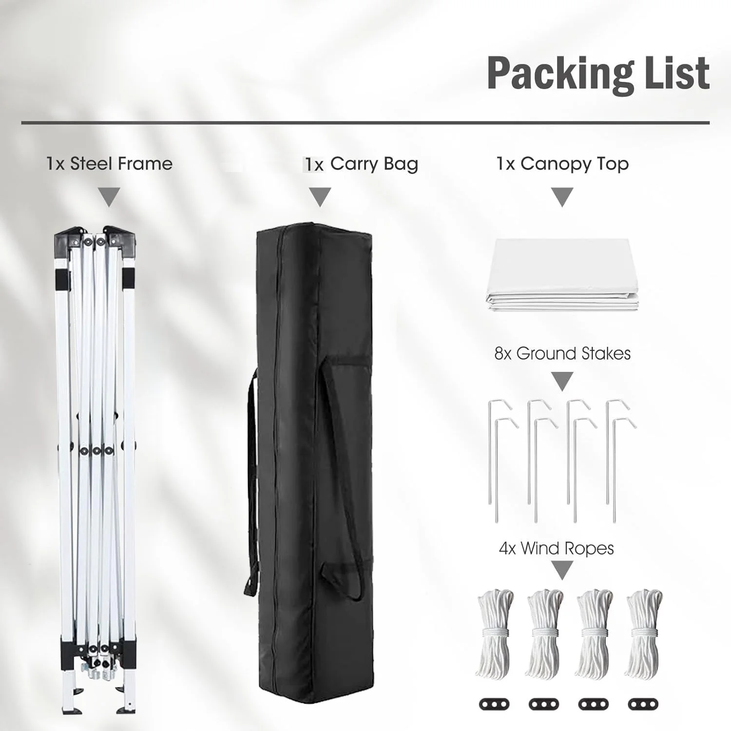 GVDV Canopy Tent, 10x10 ft Easy Pop up Outdoor Canopy Tent, Portable Straight Leg Gazebo Instant Canopy, Blue - Womvr