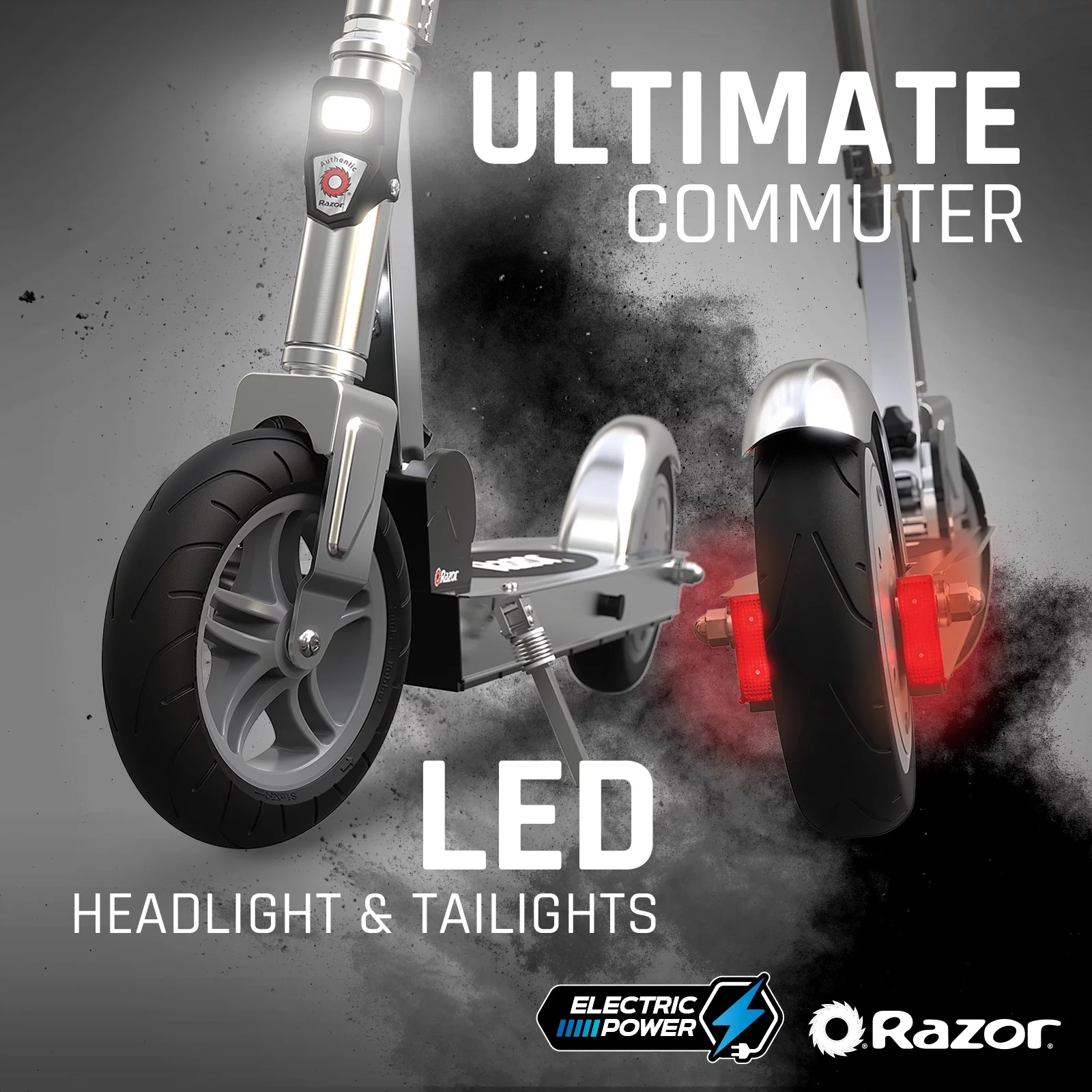 Razor Icon Electric Scooter – Black, up to 18 mph & 18 Miles Range, Foldable Adult Electric Scooter - Womvr
