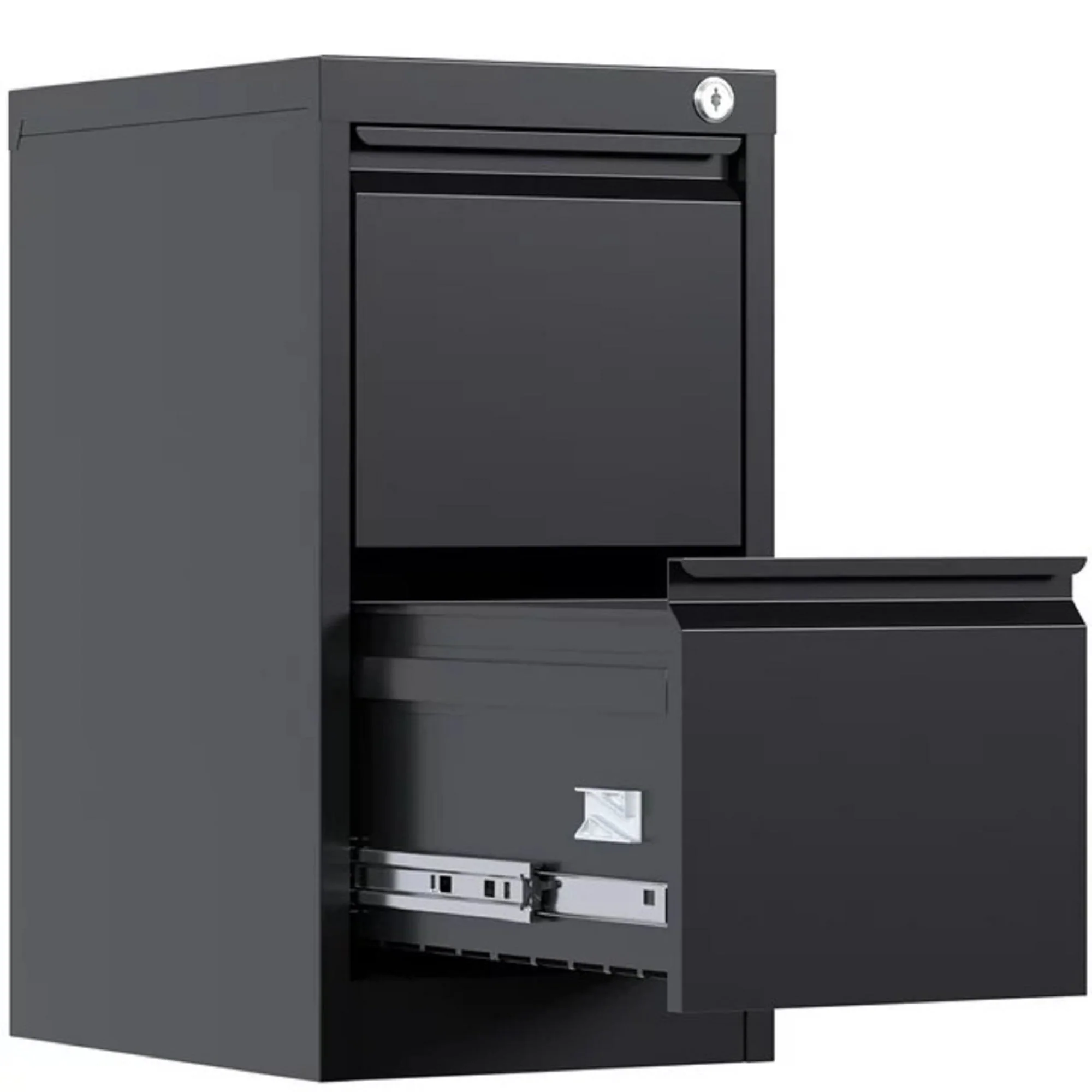SUPEER 4 Drawer File Cabinet , Metal Vertical File Storage Cabinet with Lock, Office Home Steel Vertical File Cabinet for A4 Letter /Legal Size, 14.96
