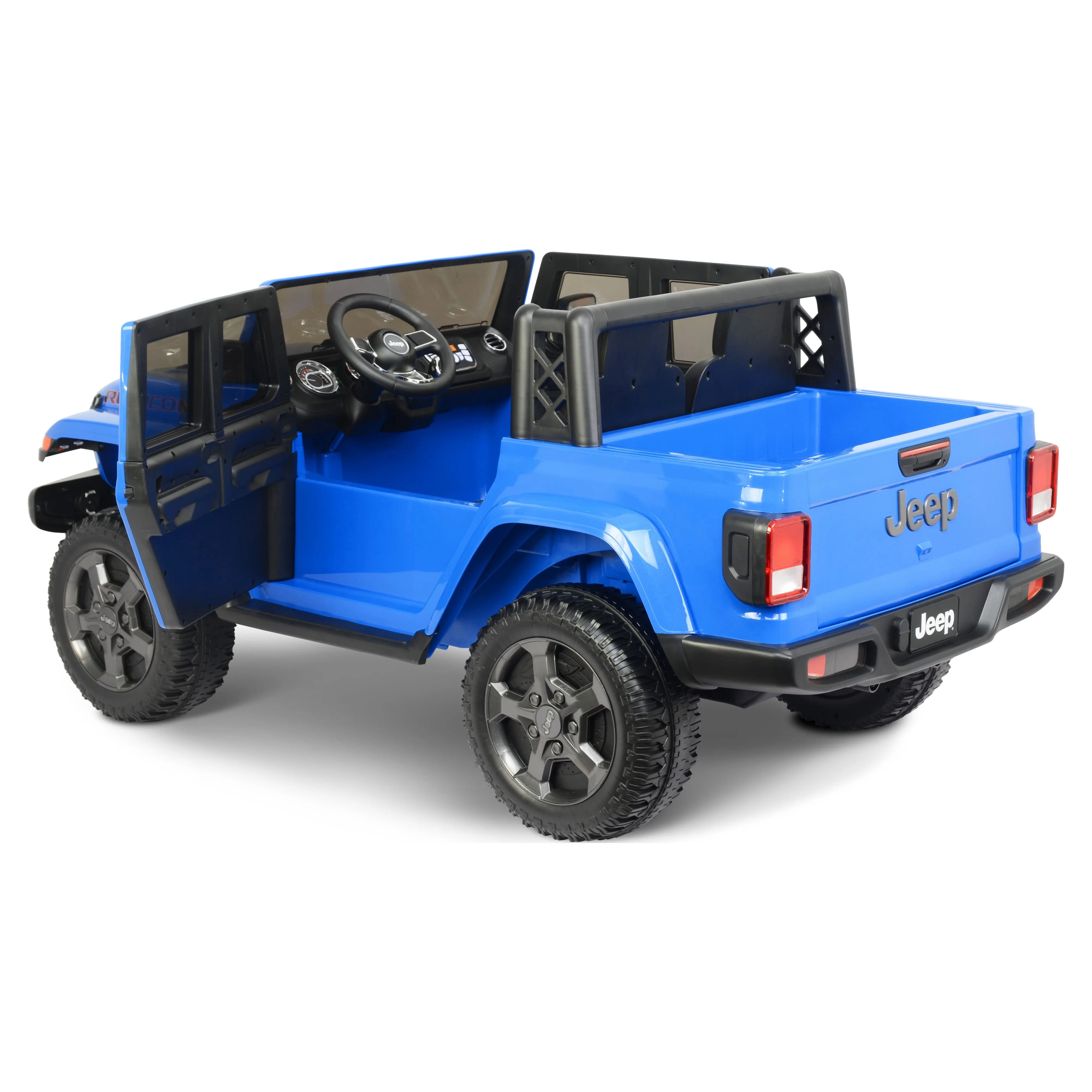 12V Jeep Gladiator Battery Powered Ride-on by Hyper Toys, Grey, for a Child Ages 3-8 - Womvr
