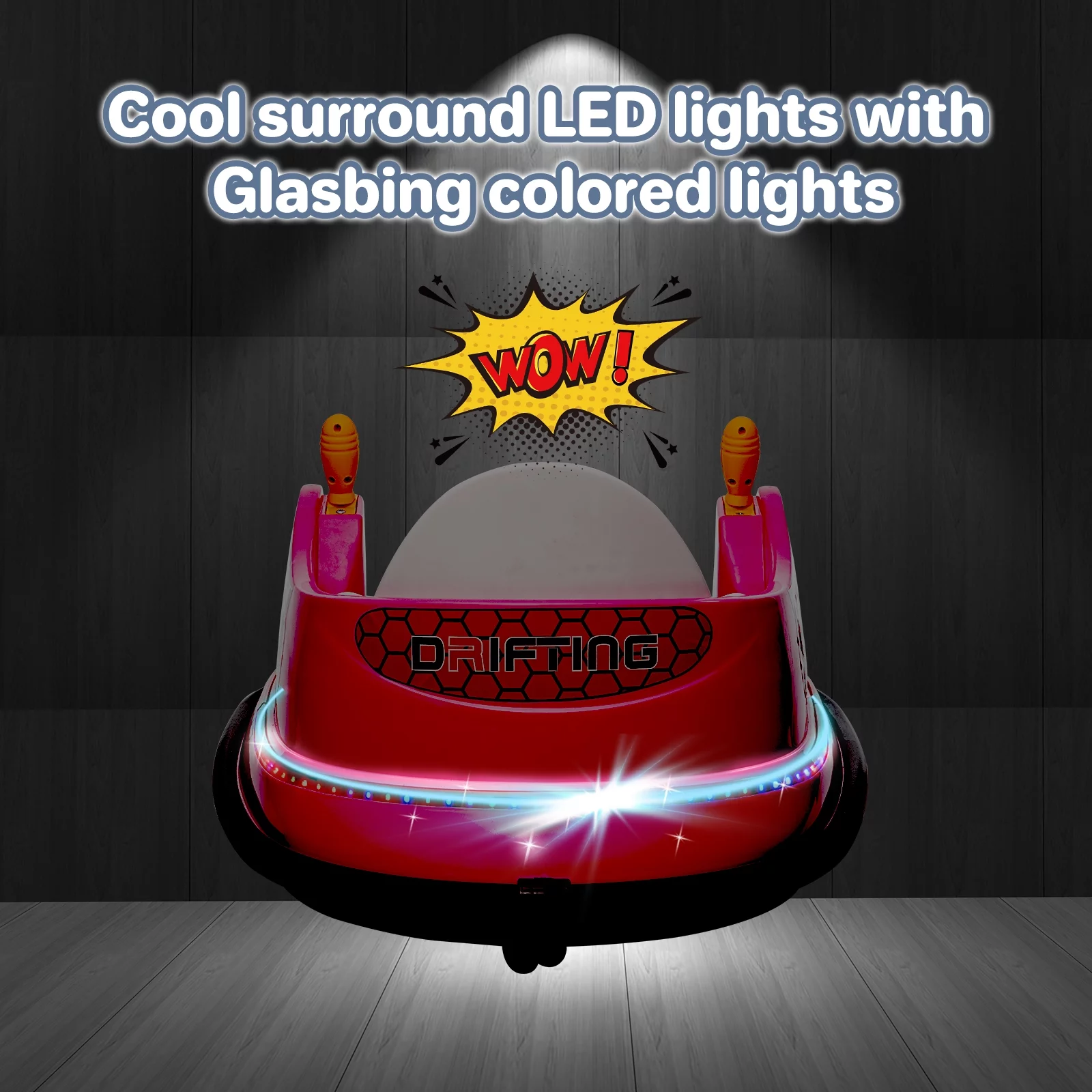 OTTARO 12V Electric Powered Ride on Bumper Car for Girls Boys with Remote Control,360 Spin,Music(Lavender) - Womvr