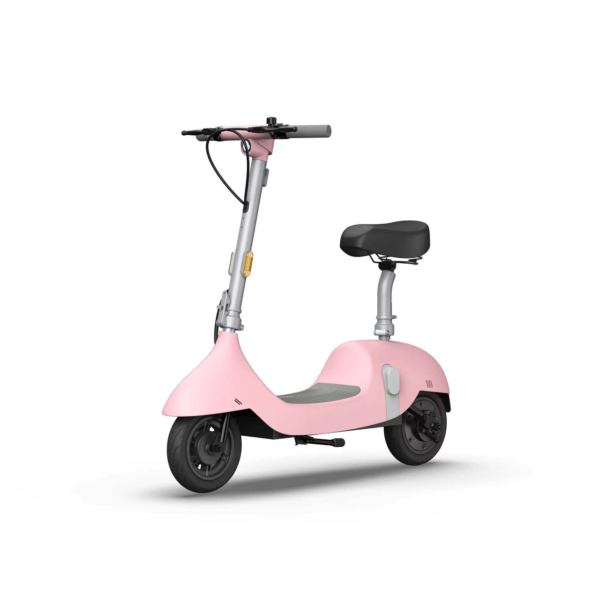OKAI Ceetle Pro Electric Scooter with Foldable Seat w/35 Miles Operating Range & 15.5mph Max Speed - White - Womvr