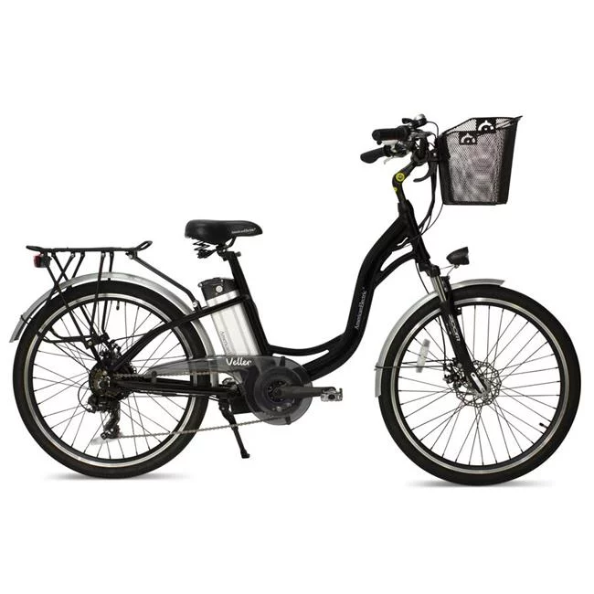 American Electric  350W Electric Beach Cruiser Electric Bike, Black - Womvr