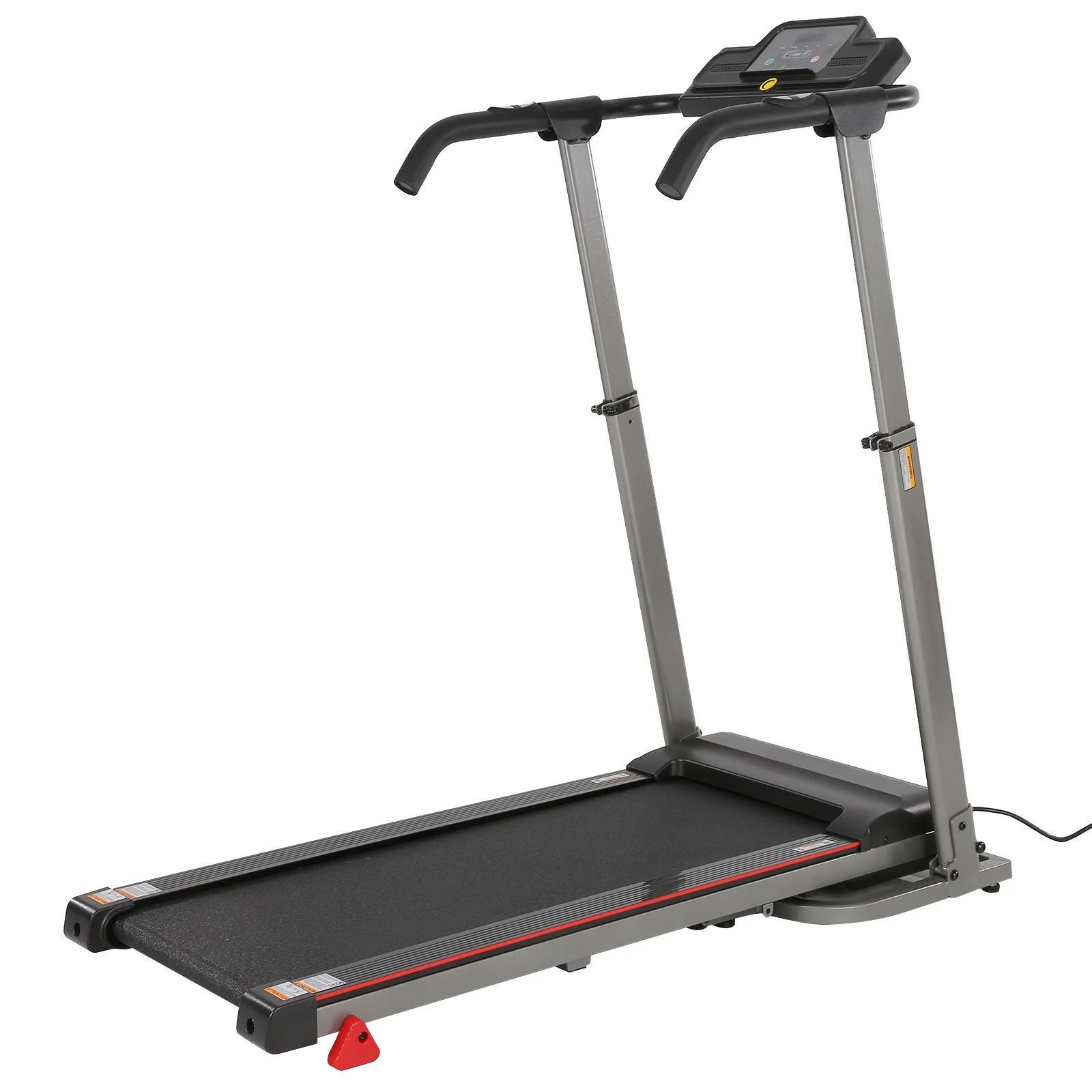 Tikmboex 300Lbs Treadmill with Desk - 2.5 HP Portable Folding Treadmill for Home, Running Machine with Incline（Gray） - Womvr