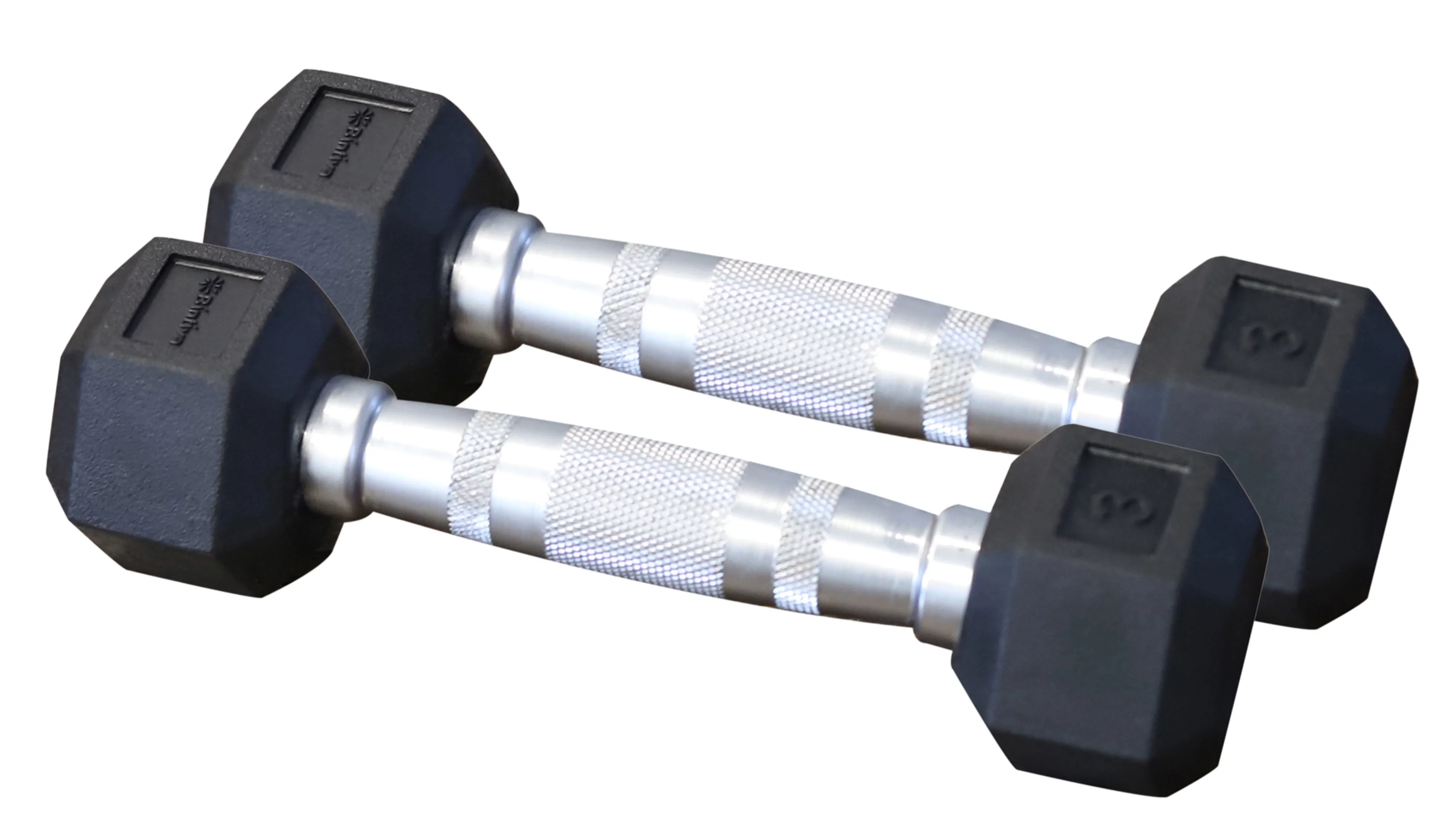 Rubber Coated Hexagon Dumbbells - Pairs - Encased Hand Weights for Men and Women - Womvr