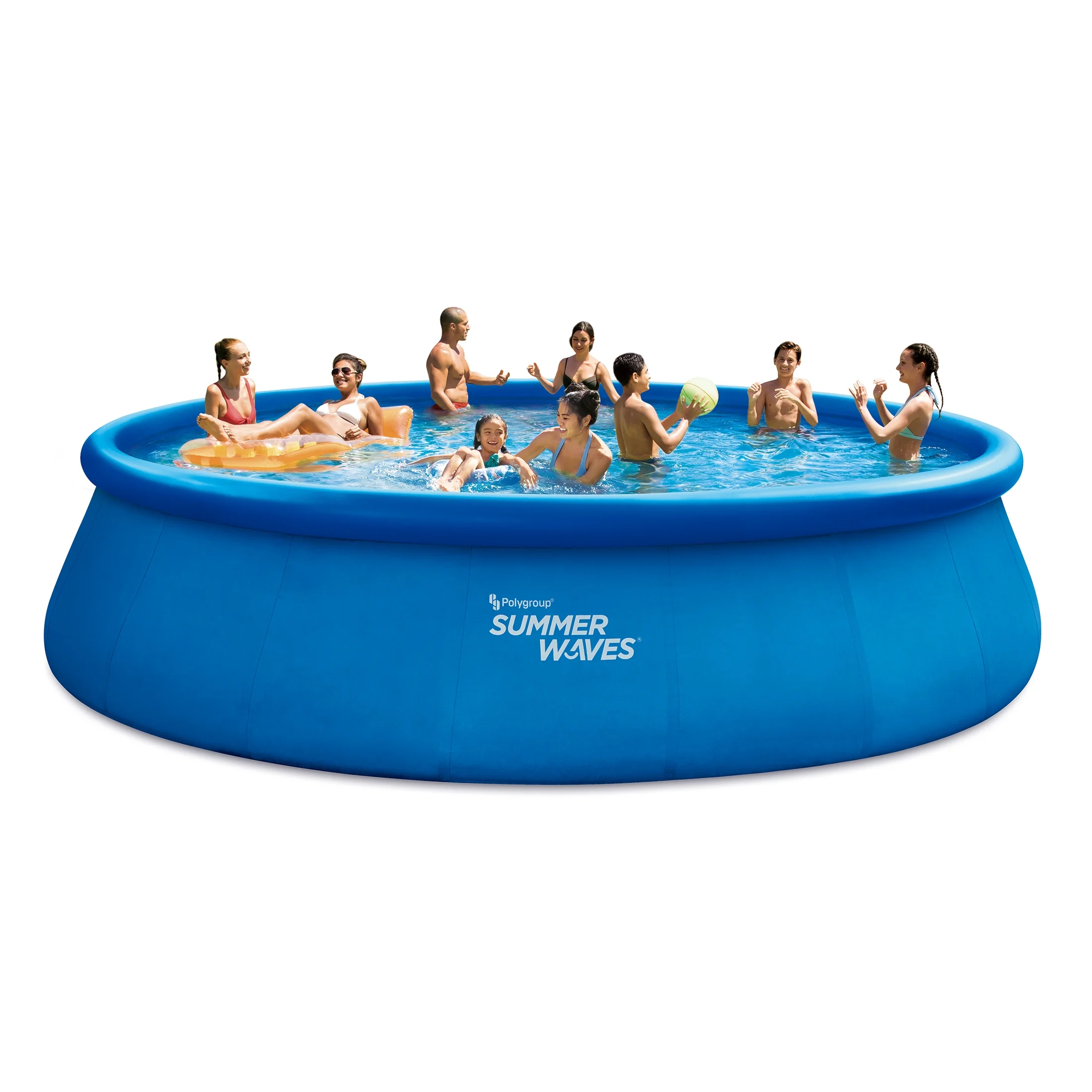 Summer Waves 18 ft Quick Set Above Ground Pool, Round, Blue, Ages 6+, Unisex - Womvr
