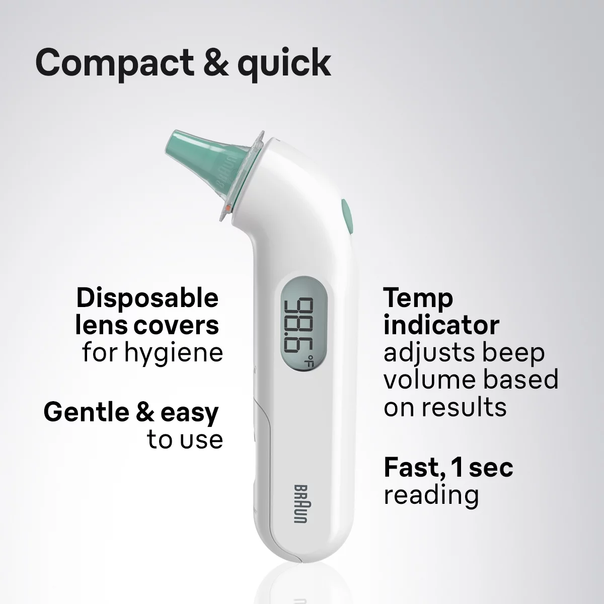 Braun Thermo Scan 3 Ear Thermometer, for Infant and Toddlers, White IRT3030US - Womvr