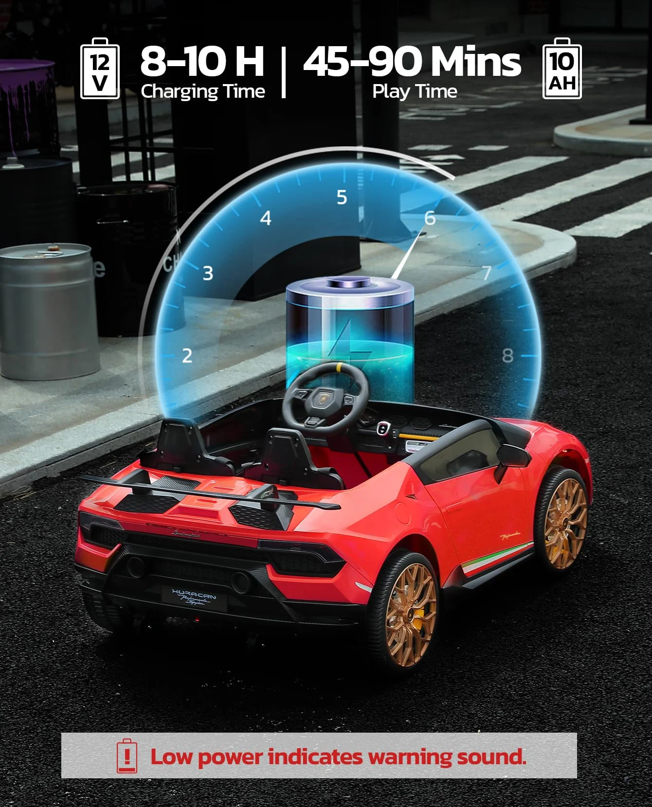 Lamborghini Huracan Ride on Car Real 2 Seater, Powered Electric Vehicle with Parent Remote, Maximum 4.0mph Ride on Toys for 3-8 Years Kids,Pink - Womvr