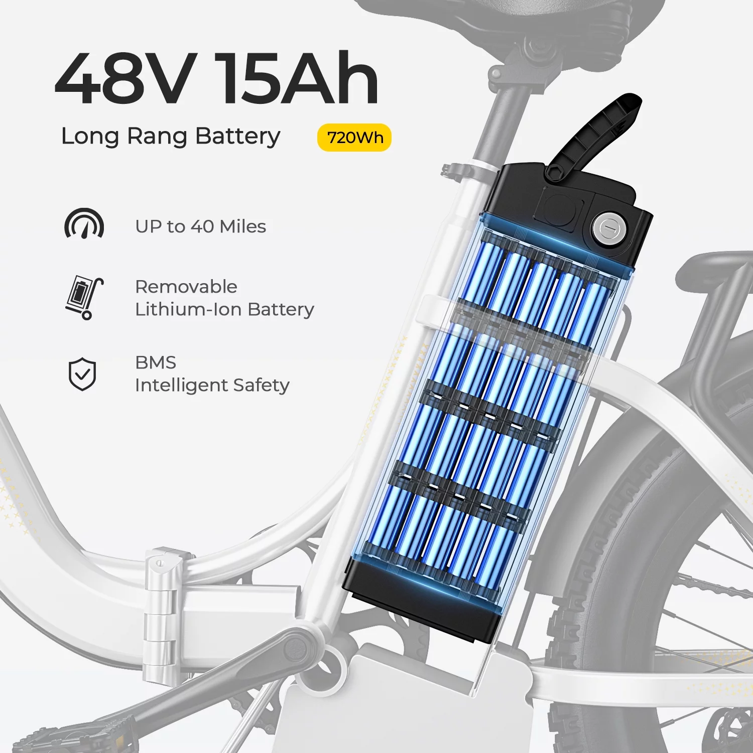 SOHAMO Adult Electric Bike, 750W Motor 26