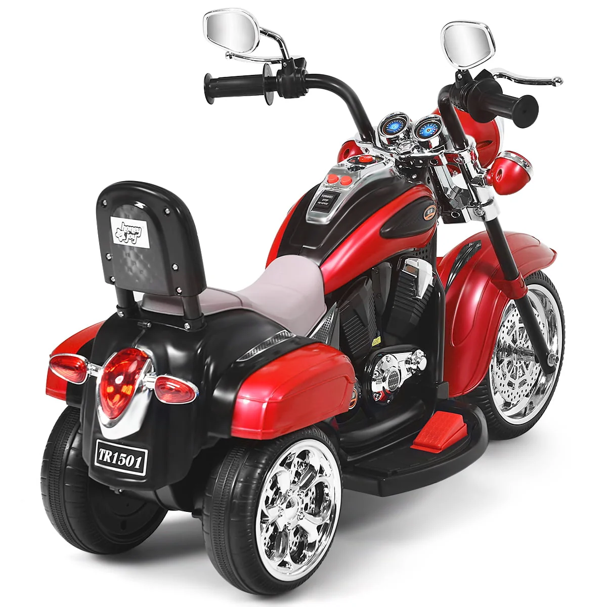 Costway 3 Wheel Kids Ride On Motorcycle 6V Battery Powered Electric Toy White - Womvr