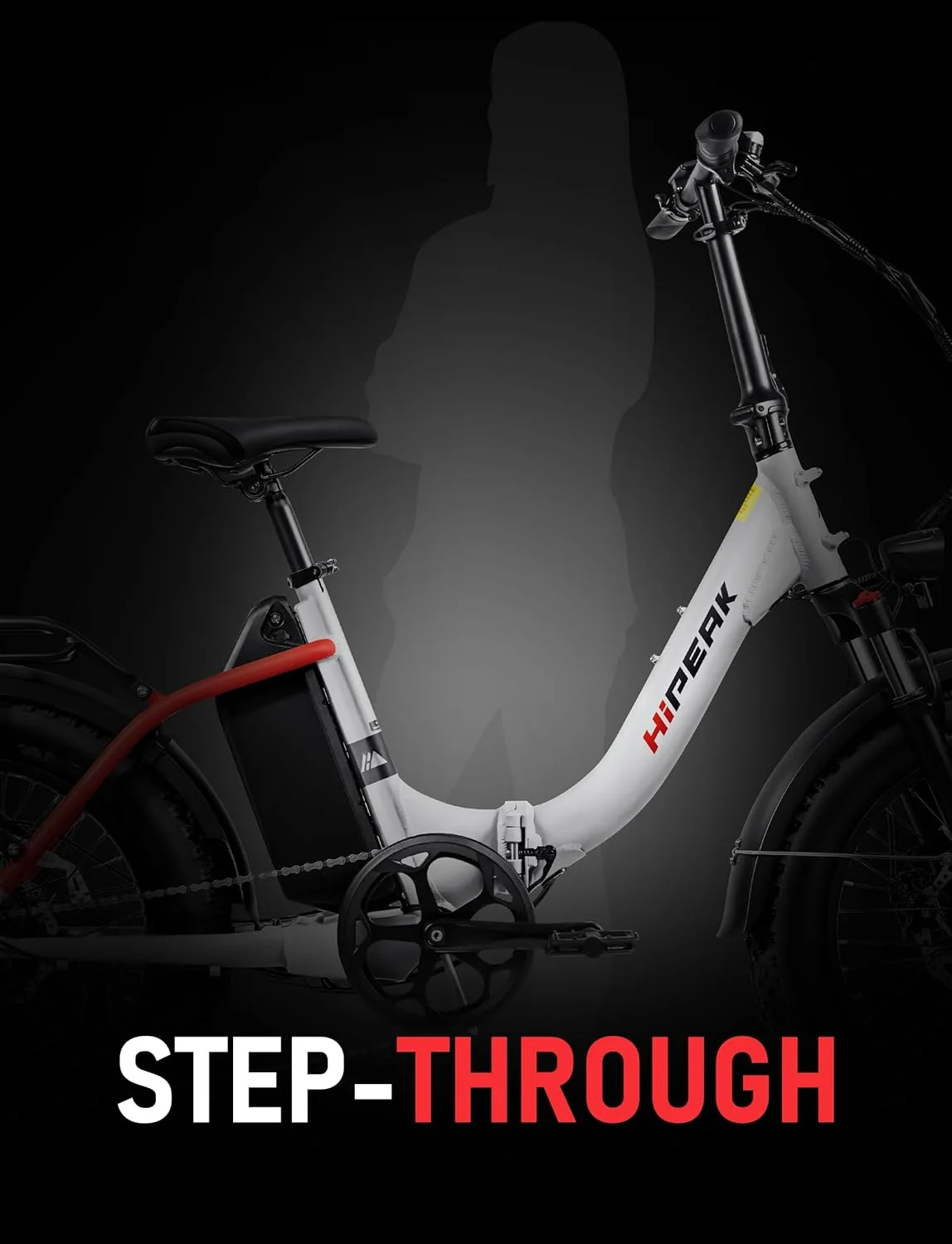 Hipeak 750W Electric Bike for Adults Folding Ebike 48V 15Ah 20