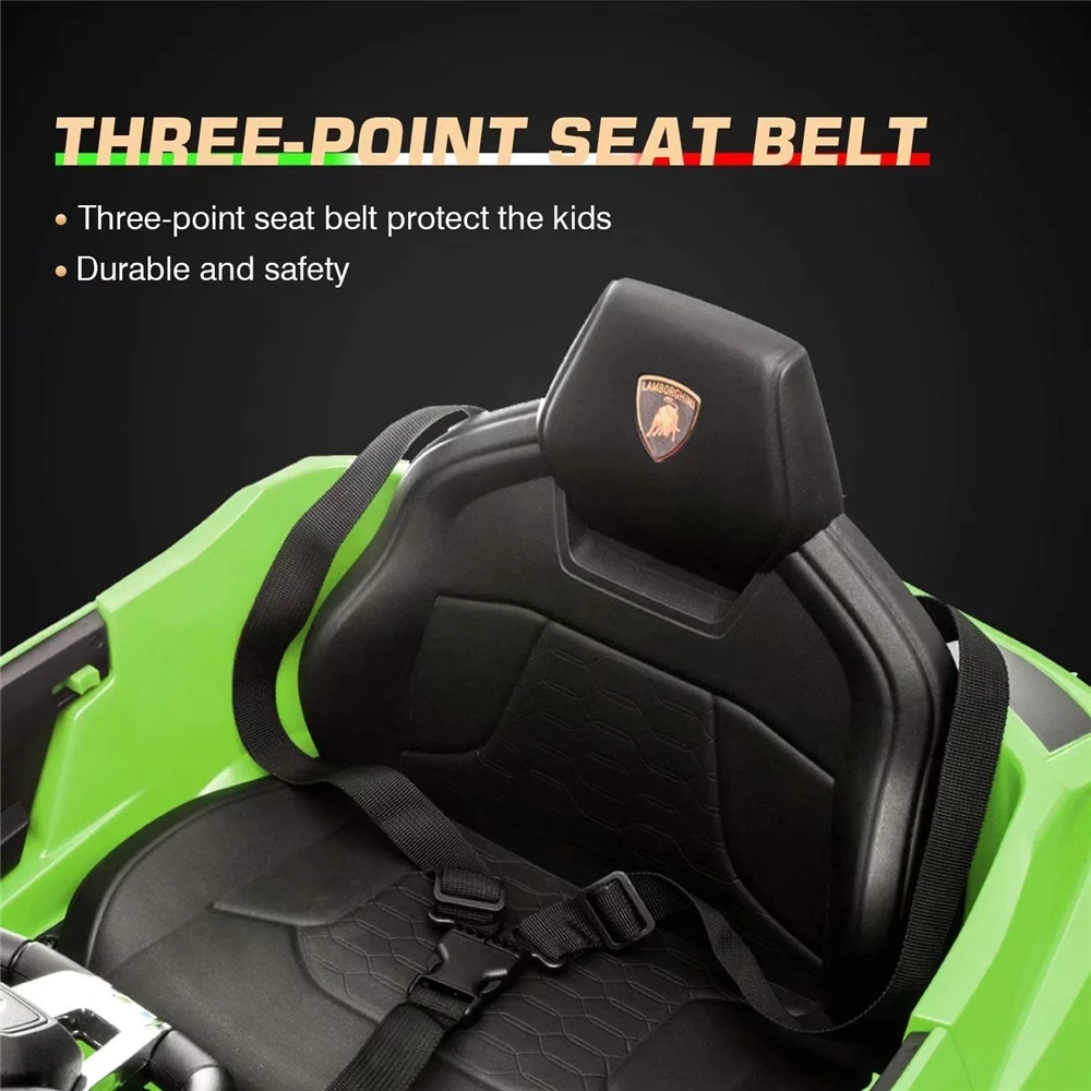 Lamborghini Urus 12V Electric Powered Ride on Car Toys for Girls Boys, Black Kids Electric Vehicles Ride on Toys with Remote Control, Foot Pedal, MP3 Player and LED Headlights, CL61 - Womvr